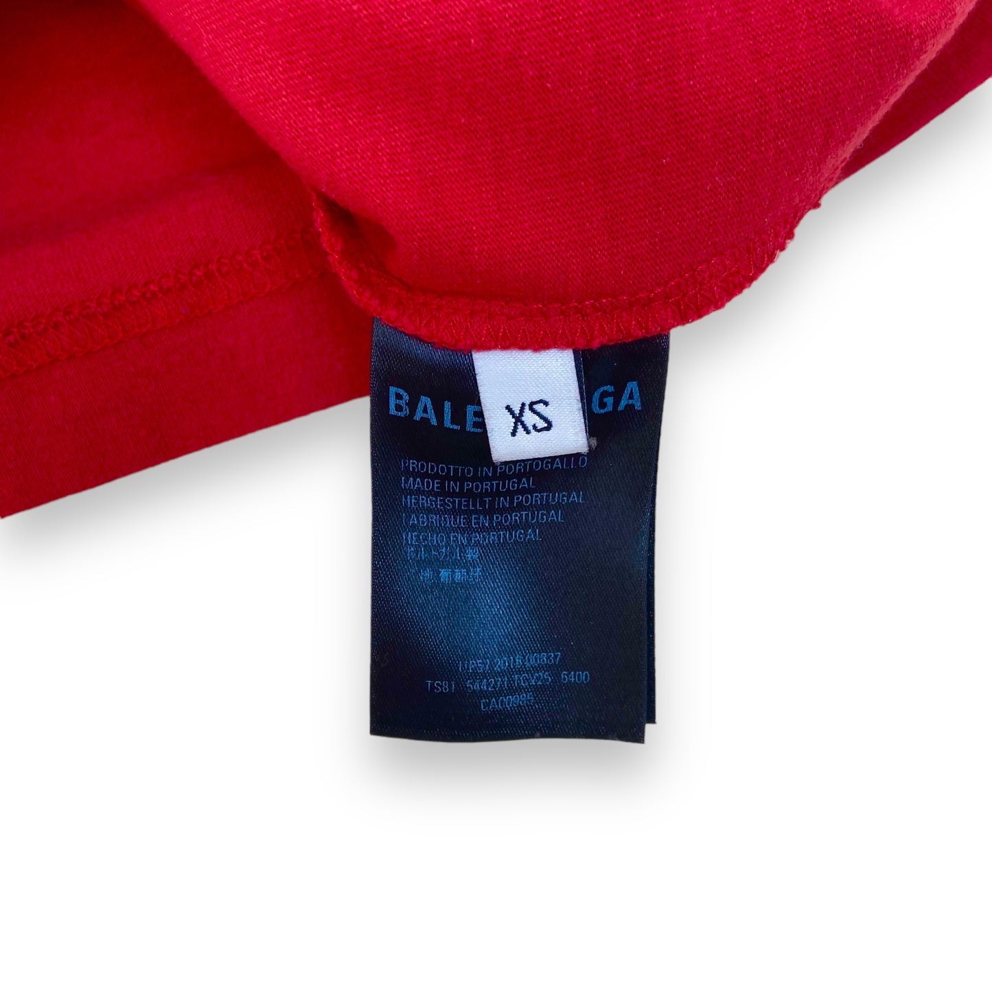 BALENCIAGA OVERSIZED T-SHIRT RED XS