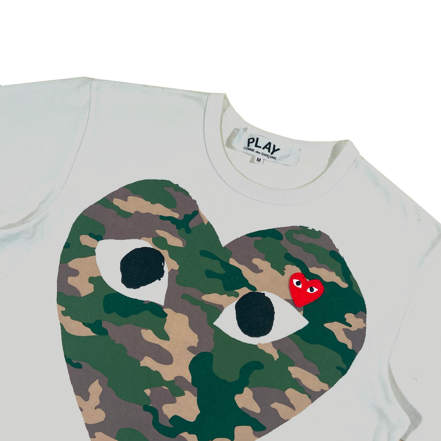 CDG PLAY T-SHIRT WHITE M