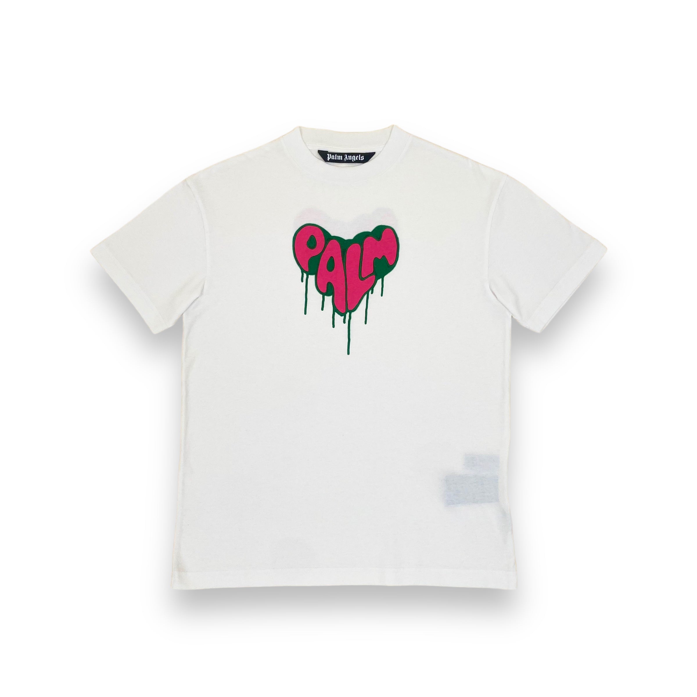 PALM ANGELS PAINT T-SHIRT WHITE M