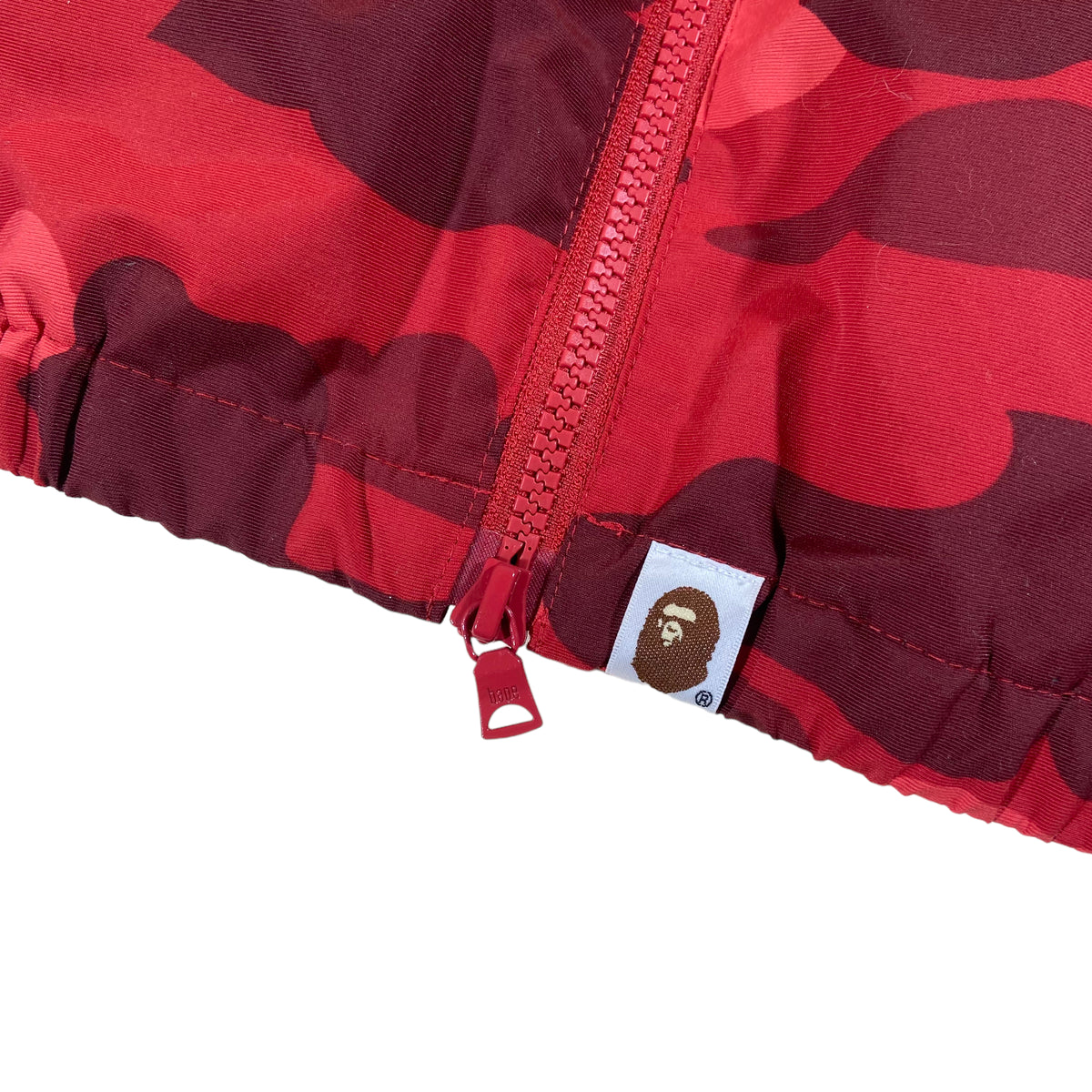BAPE WINDBREAKER JACKET RED L