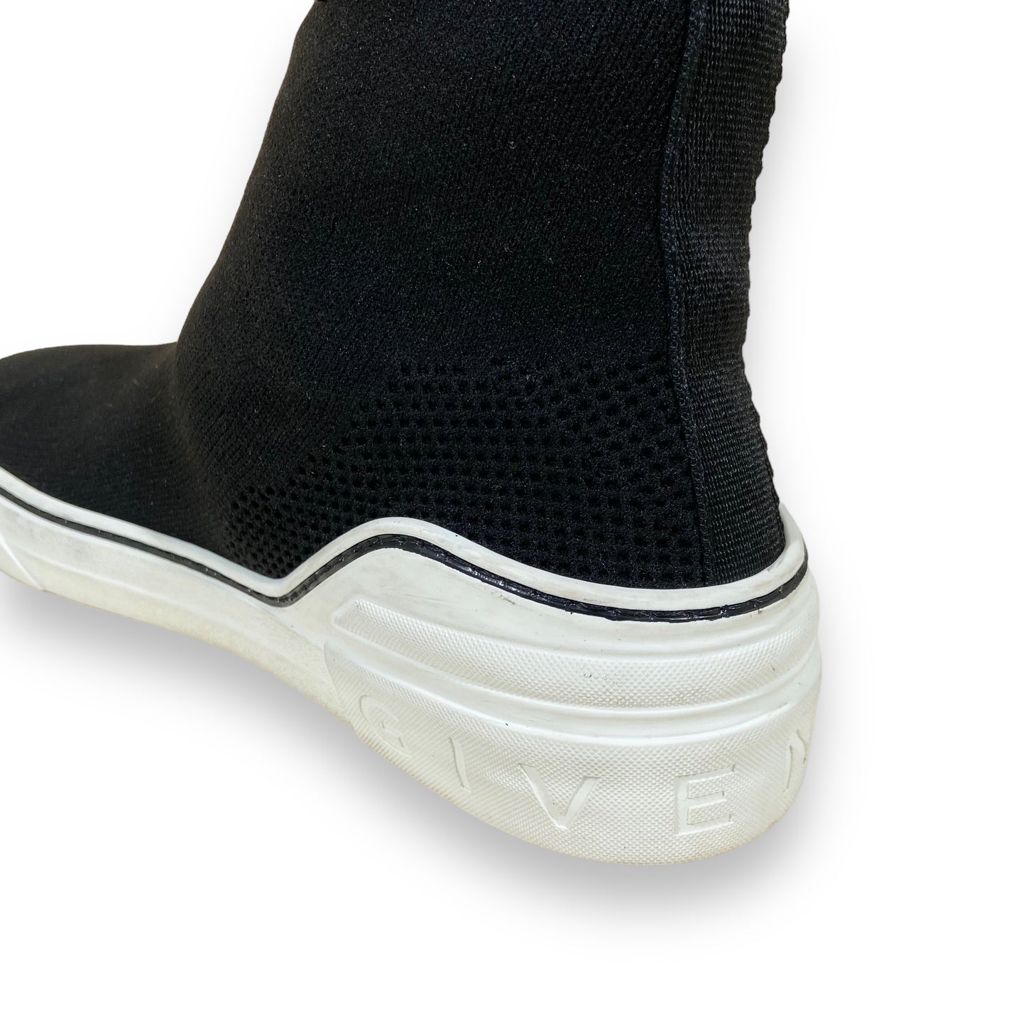 GIVENCHY GEORGE V SOCK HIGH TOP SNEAKER BLACK UK10