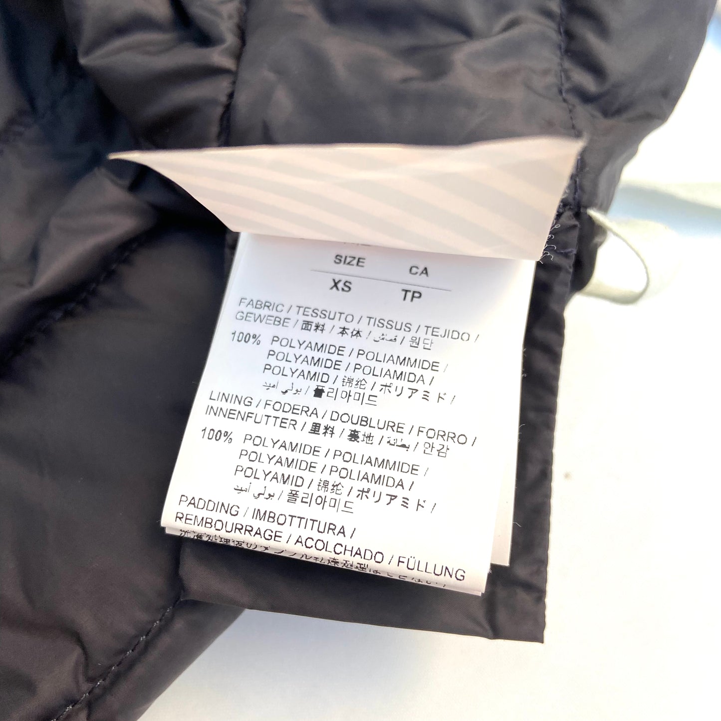 OFF-WHITE PUFFER JACKET NAVY XS