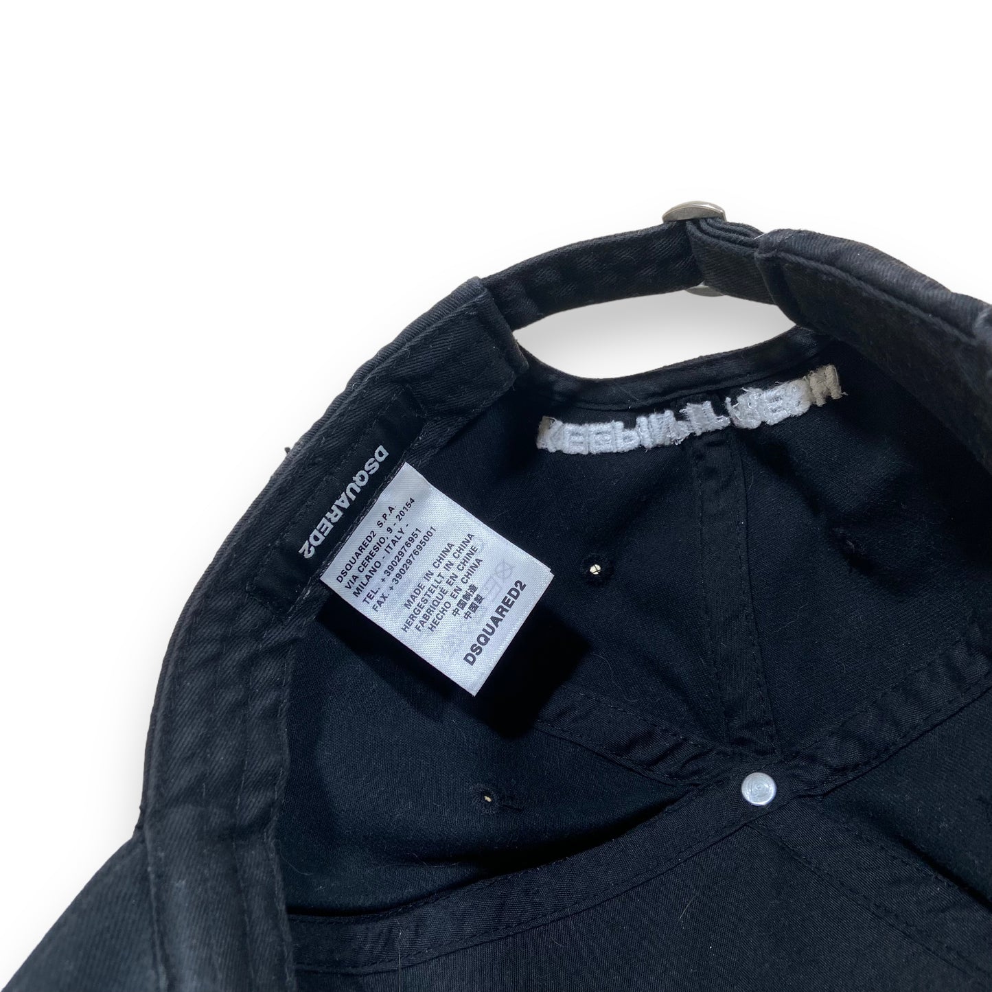 DSQUARED2 CAP BLACK