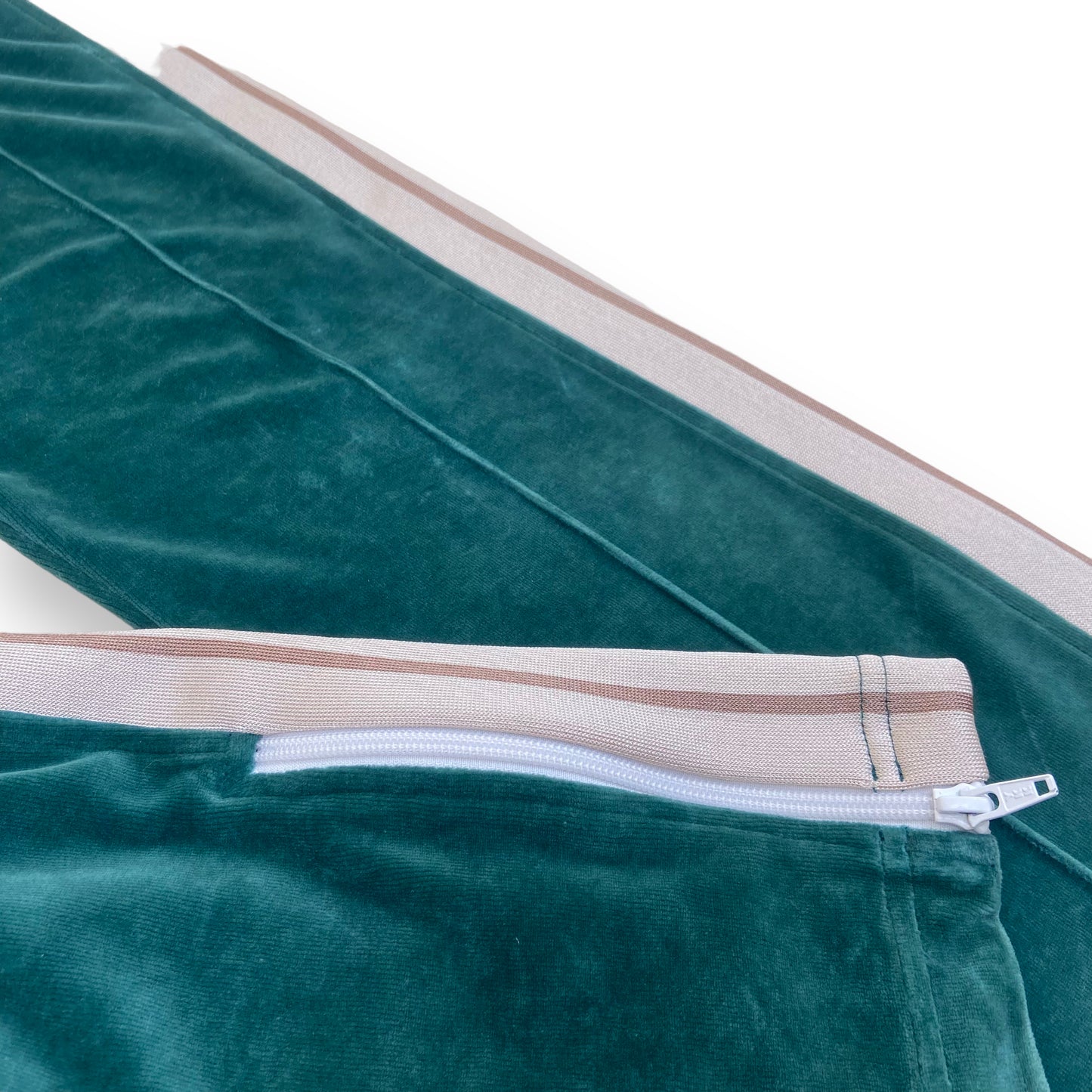 PALM ANGELS VELOUR SWEAT PANTS GREEN L