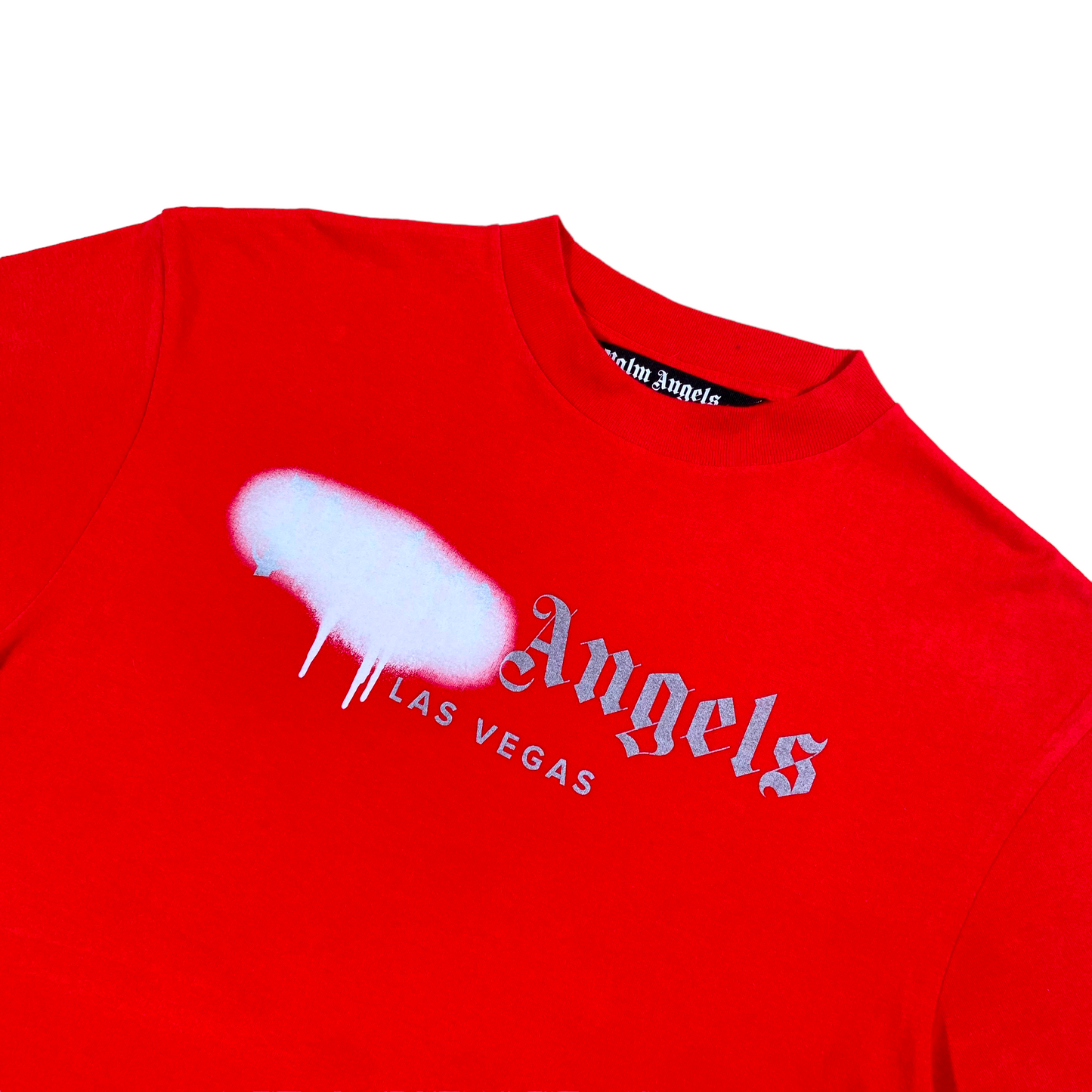 PALM ANGELS SPRAY T-SHIRT RED S