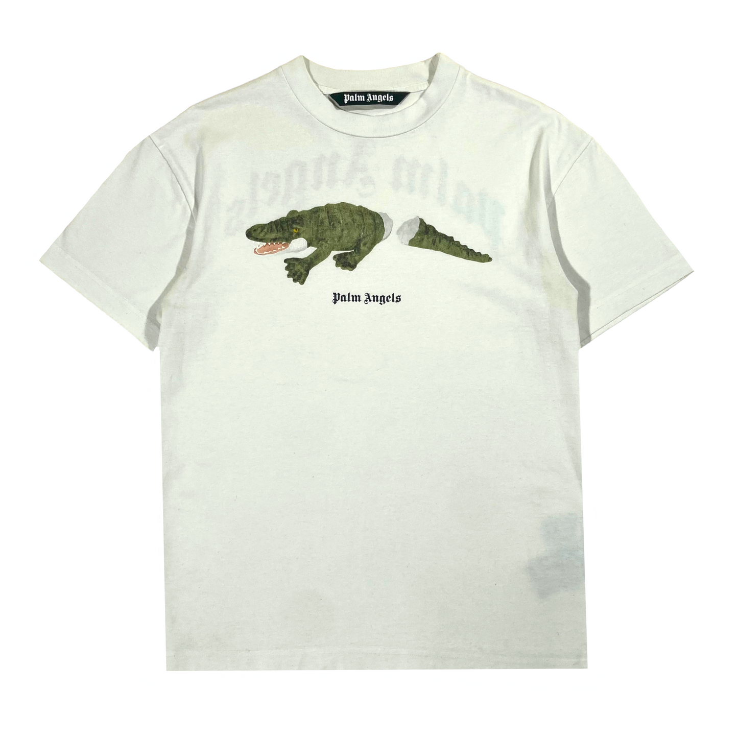 PALM ANGELS CROC T-SHIRT WHITE L