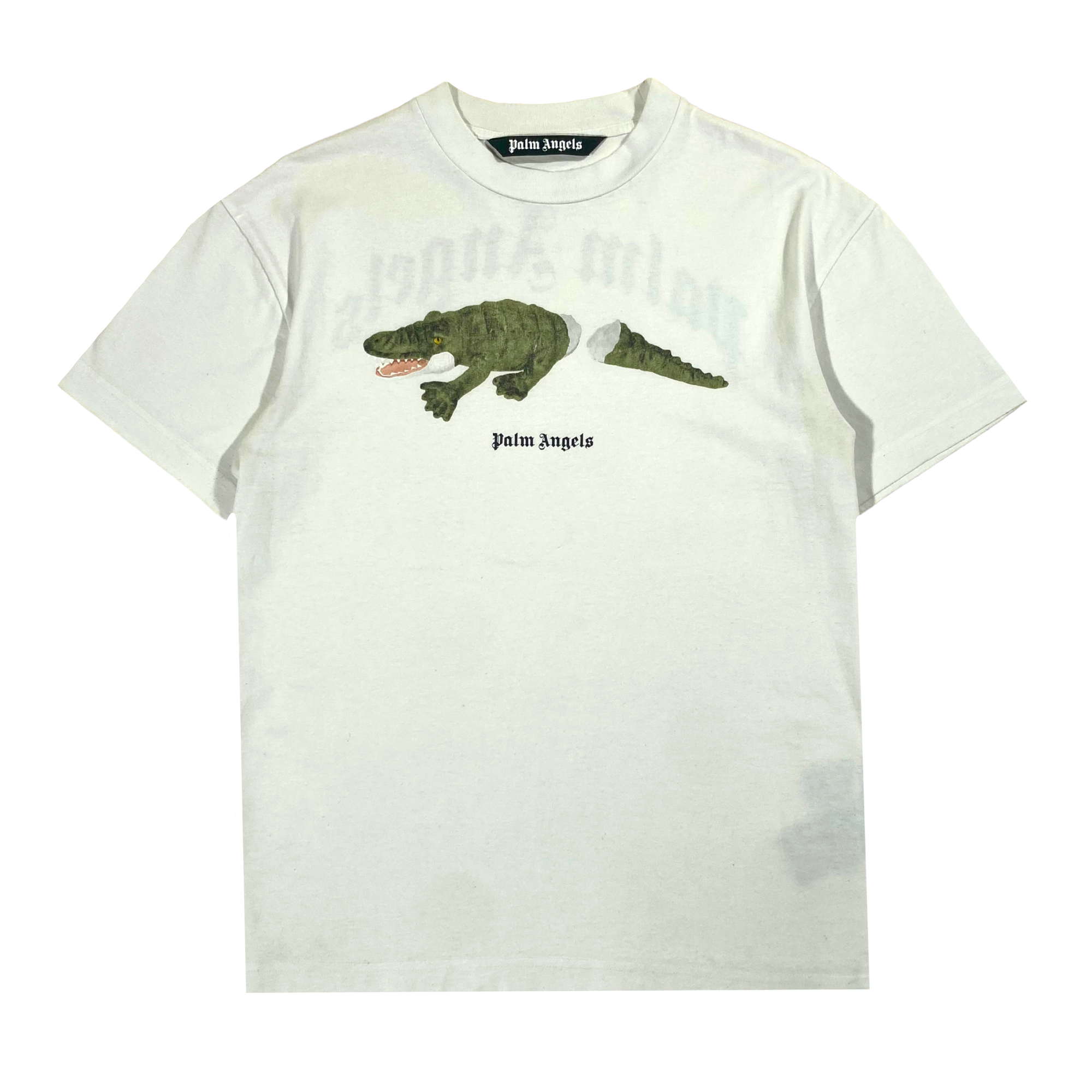 PALM ANGELS CROC T-SHIRT WHITE L