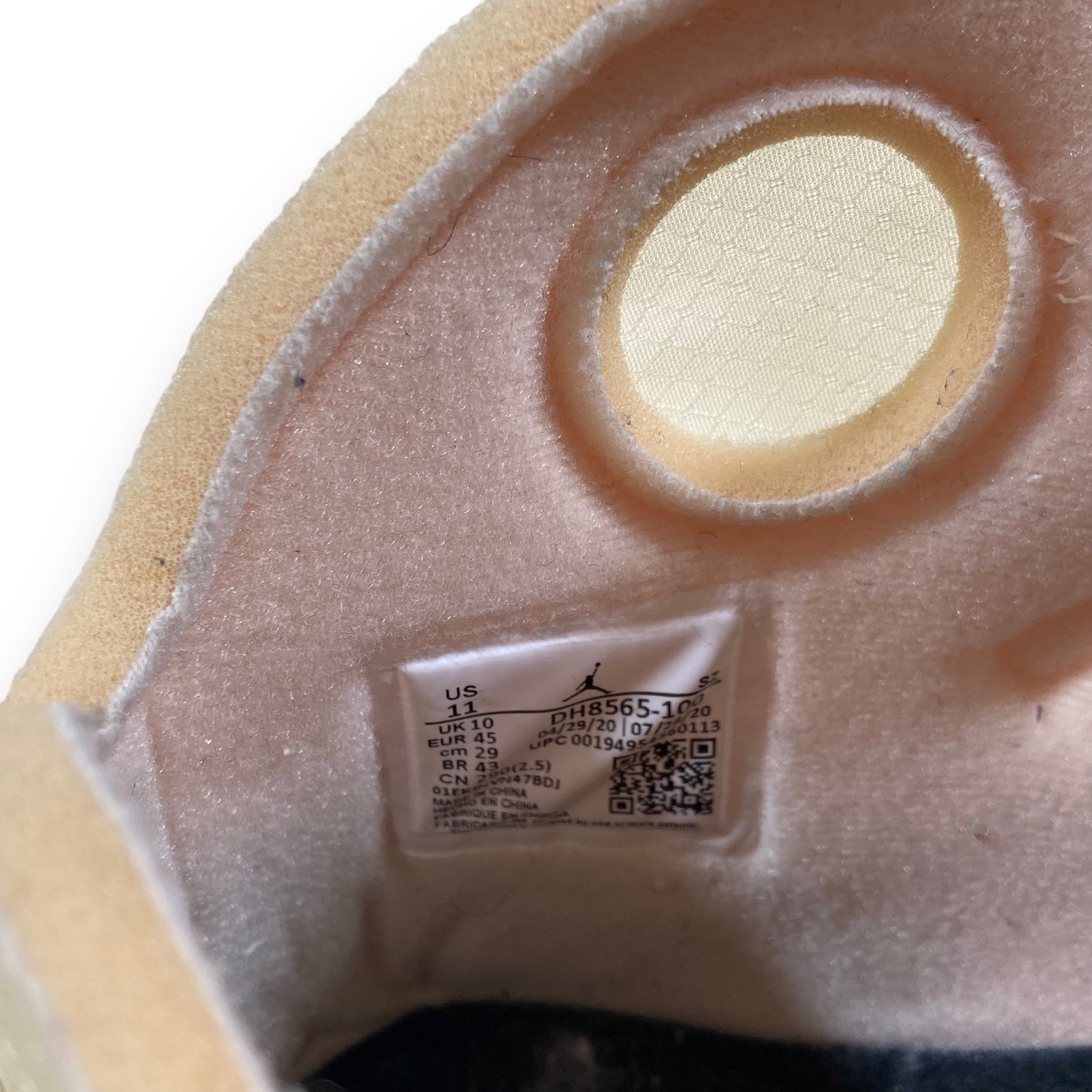 OFF WHITE X JORDAN 5 SAIL SNEAKERS UK10