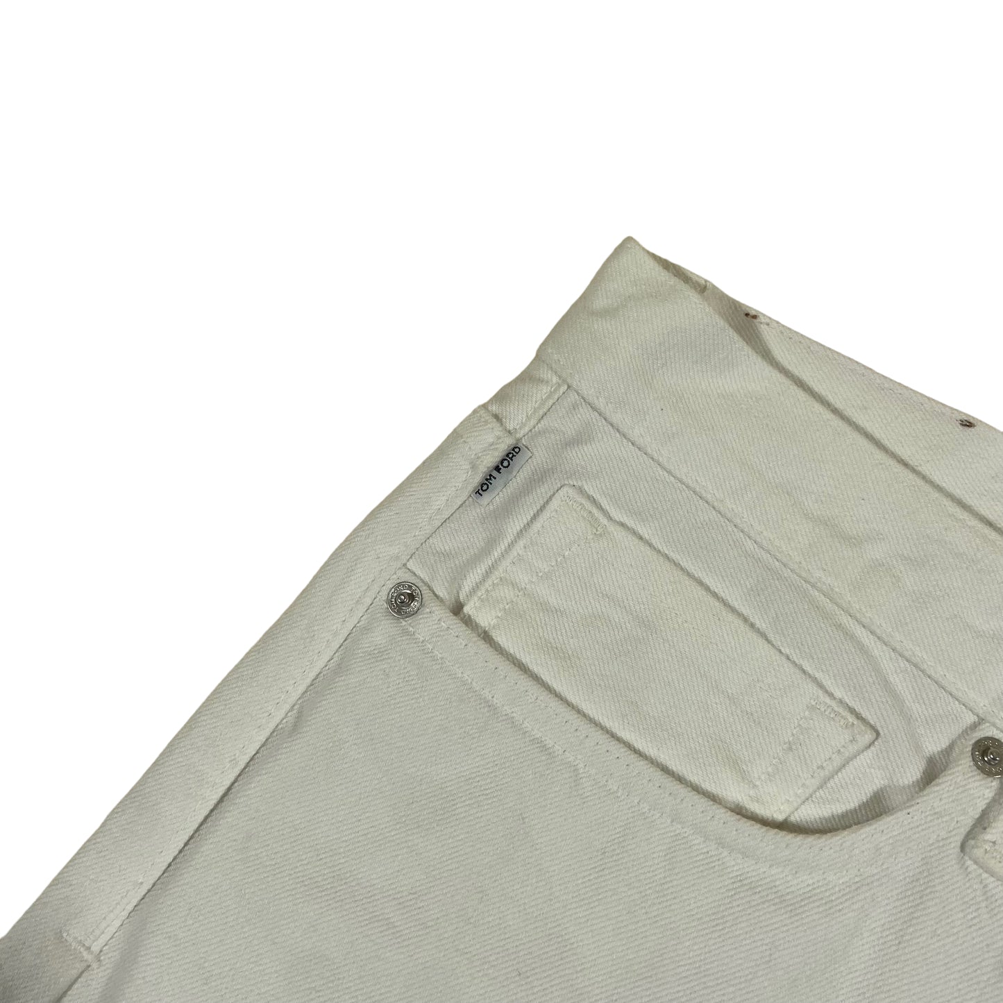 TOM FORD WHITE DENIM JEANS 36W