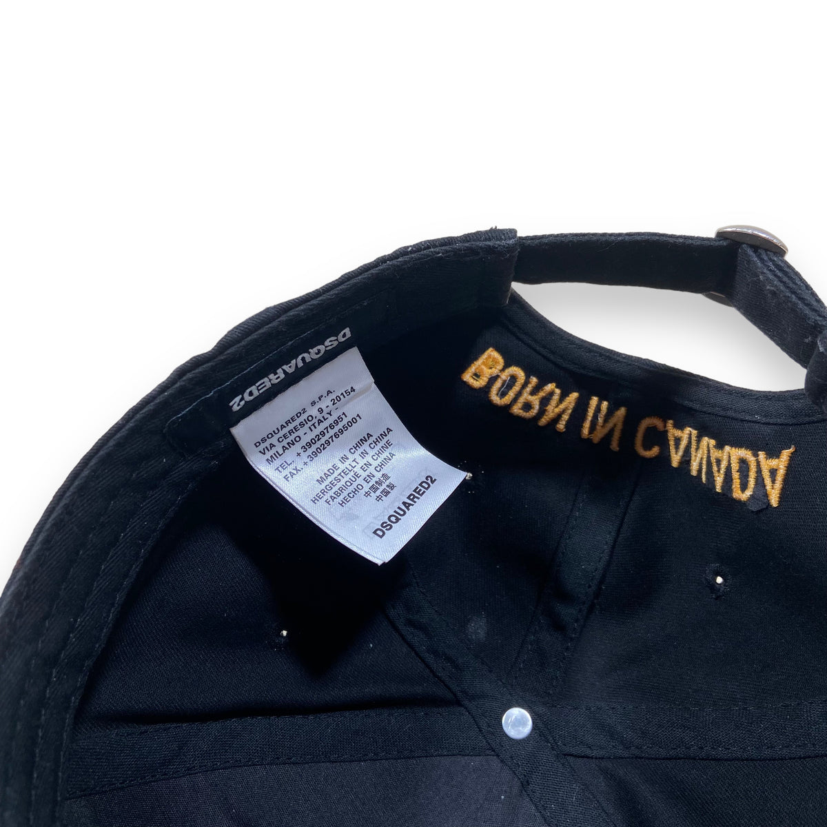 DSQUARED2 CAP BLACK