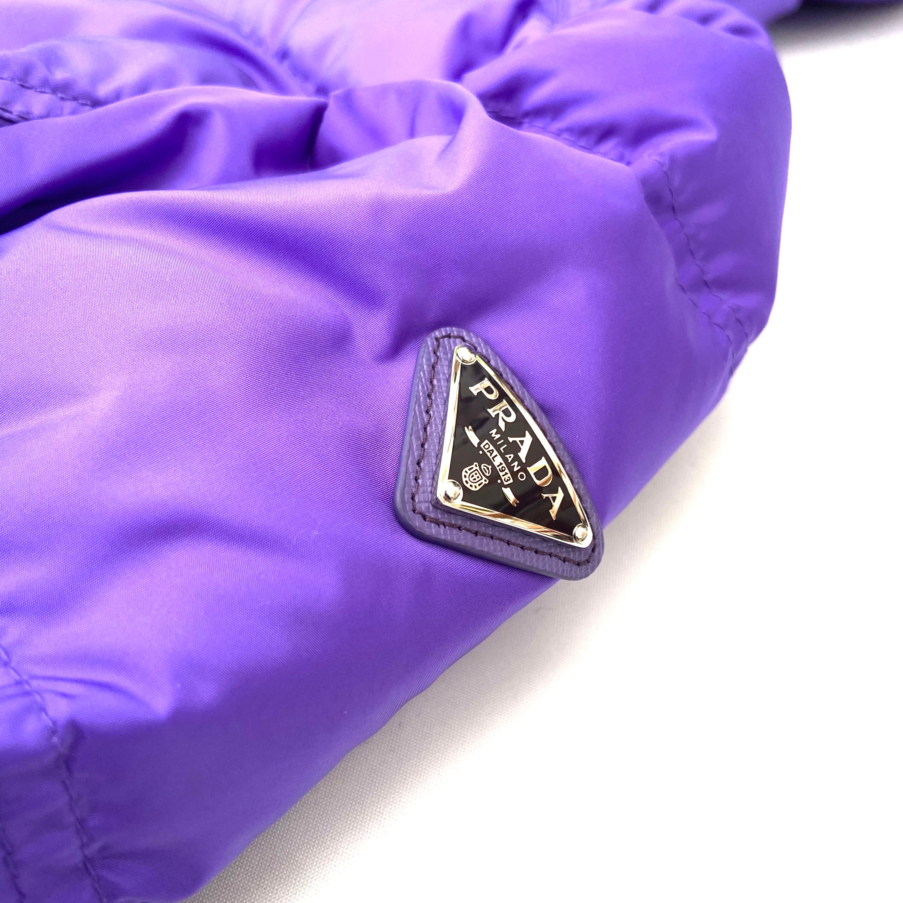 PRADA PUFFER PURPLE S