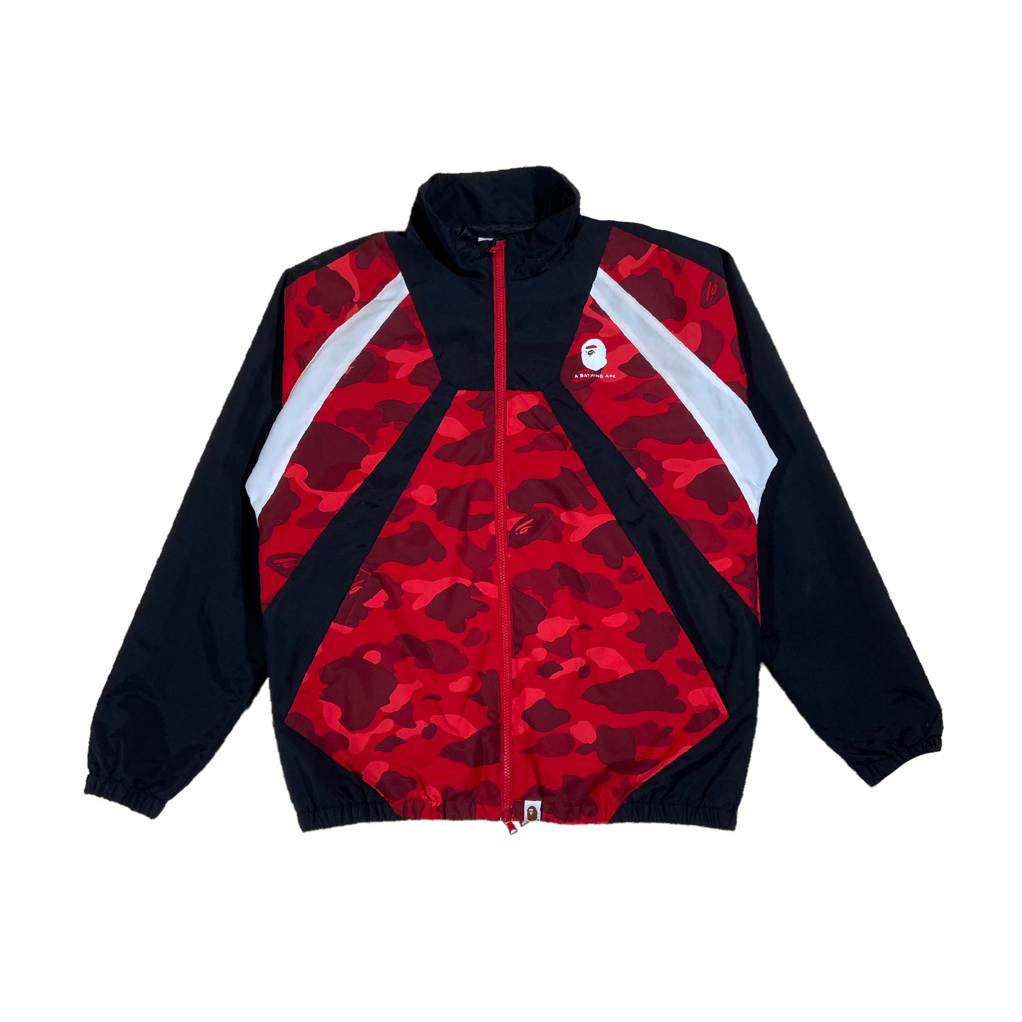 BAPE WINDBREAKER JACKET RED L