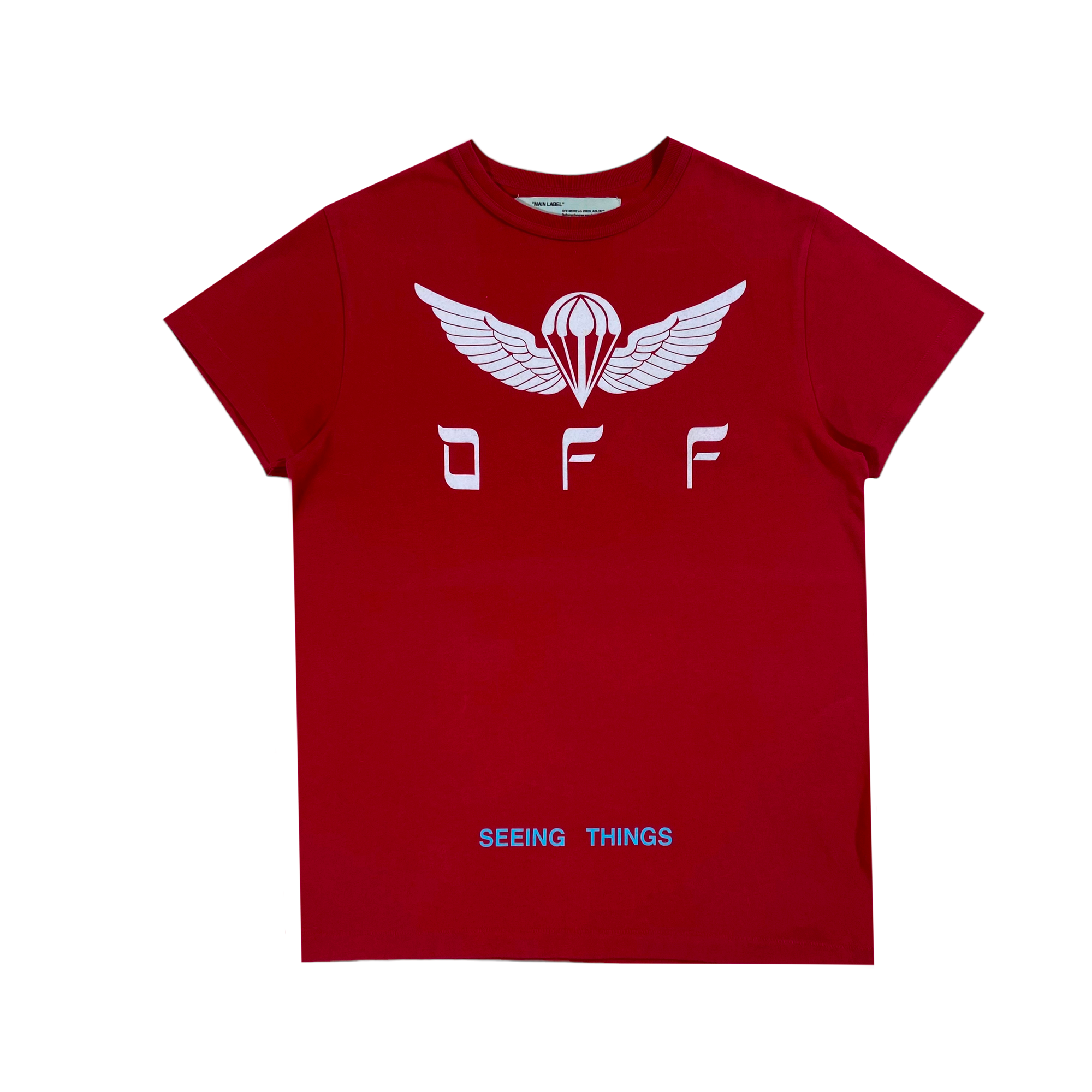 OFF-WHITE T-SHIRT RED XXS