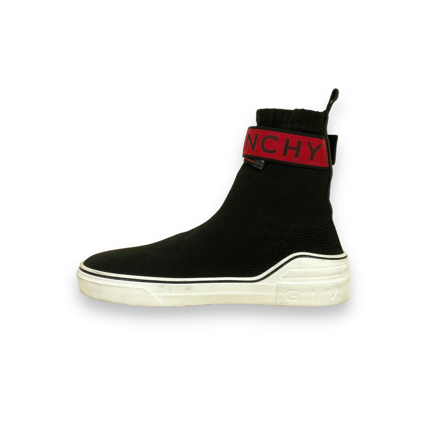 GIVENCHY GEORGE V SOCK HIGH TOP SNEAKER BLACK UK10