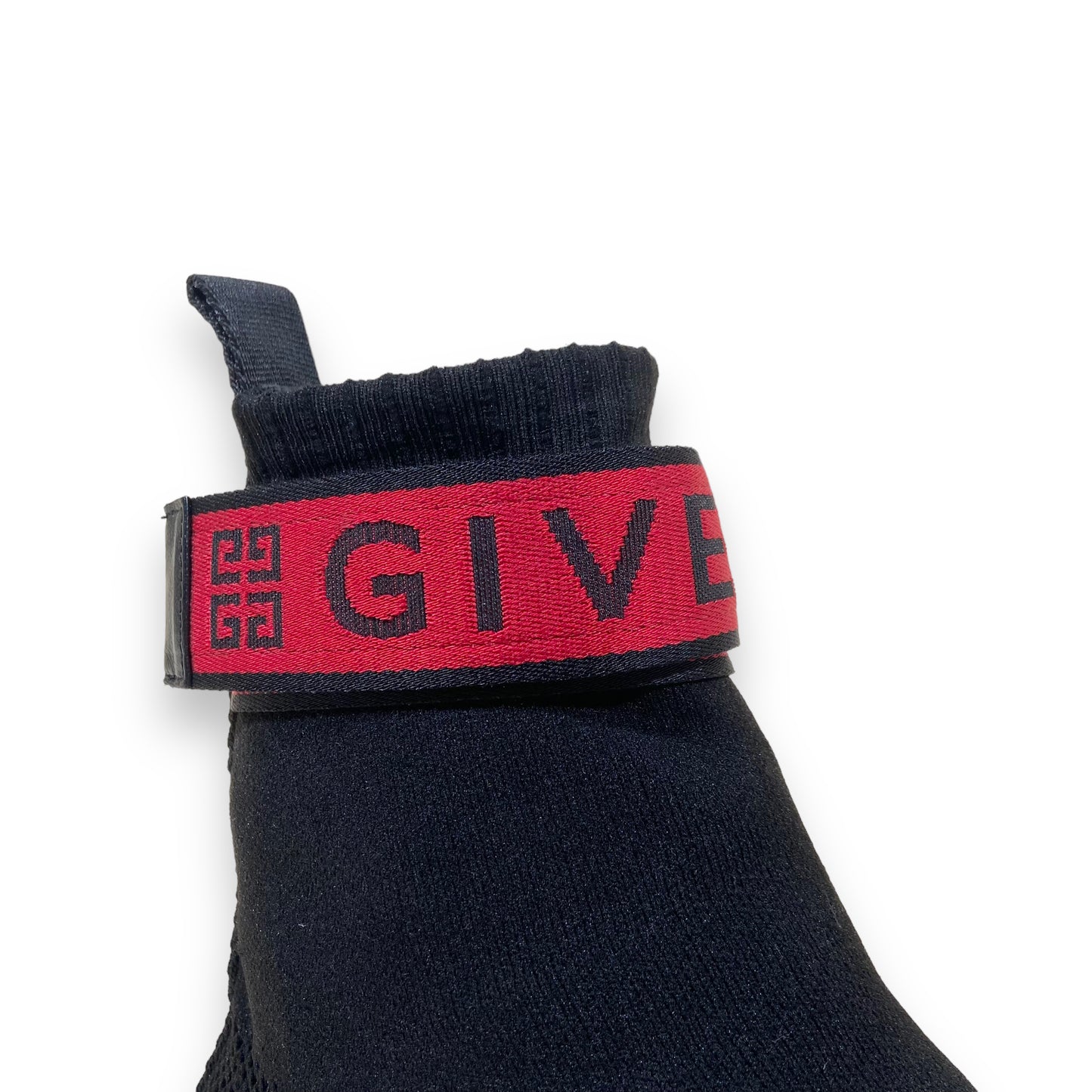 GIVENCHY GEORGE V SOCK HIGH TOP SNEAKER BLACK UK10