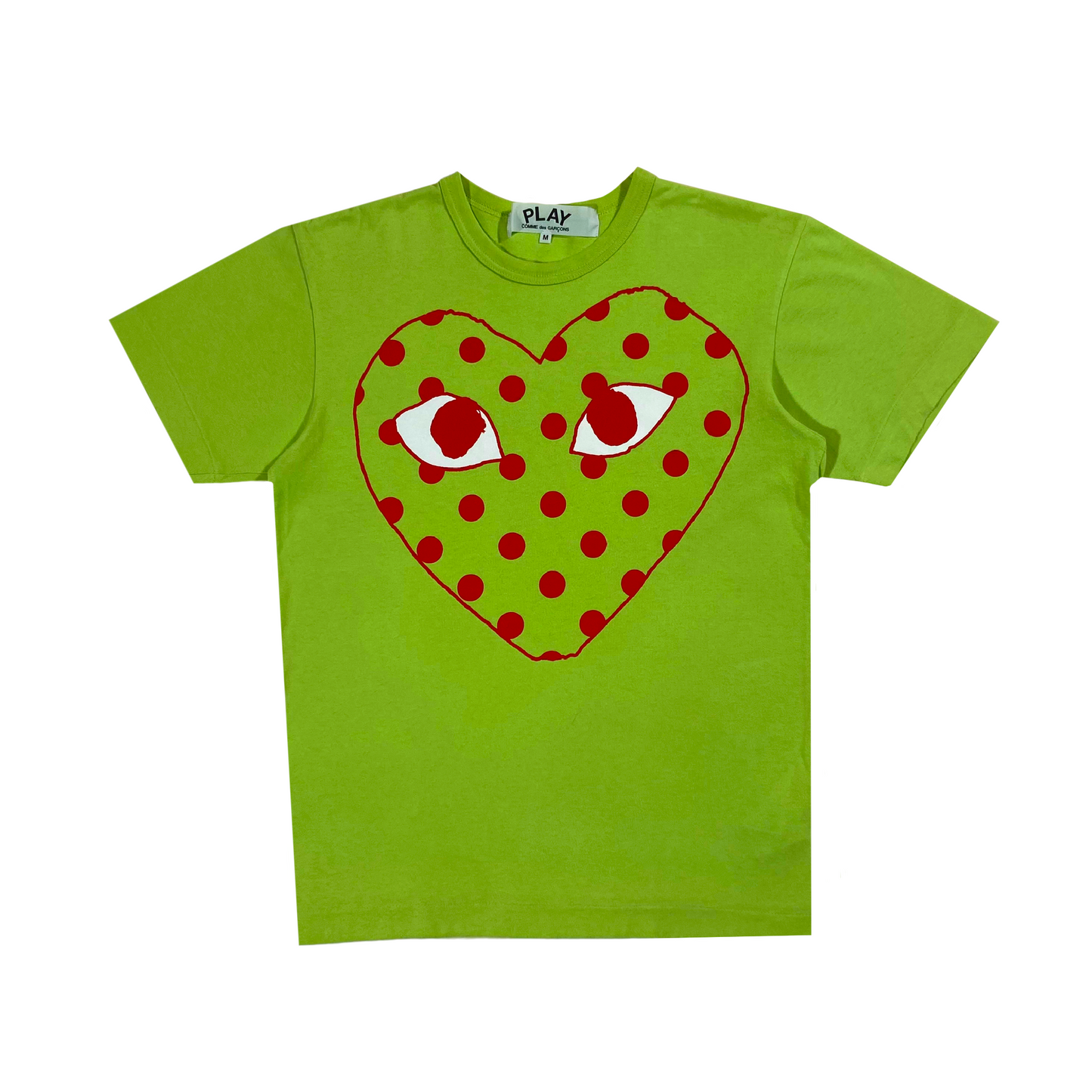 CDG PLAY T-SHIRT GREEN M
