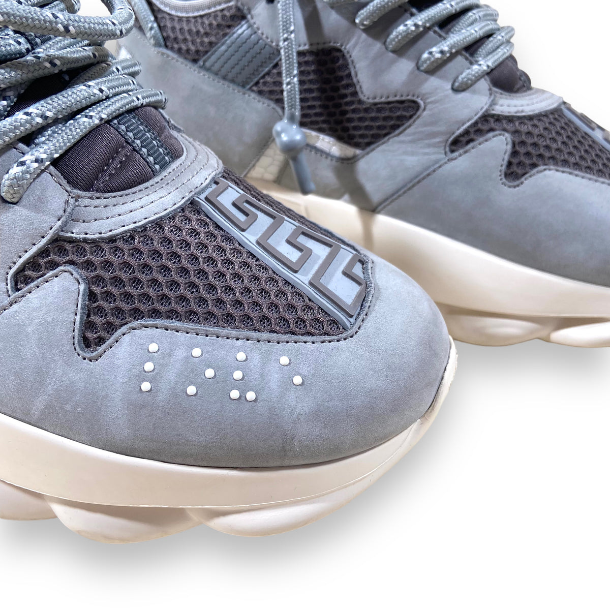 VERSACE CHAIN REACTIONS GREY UK8