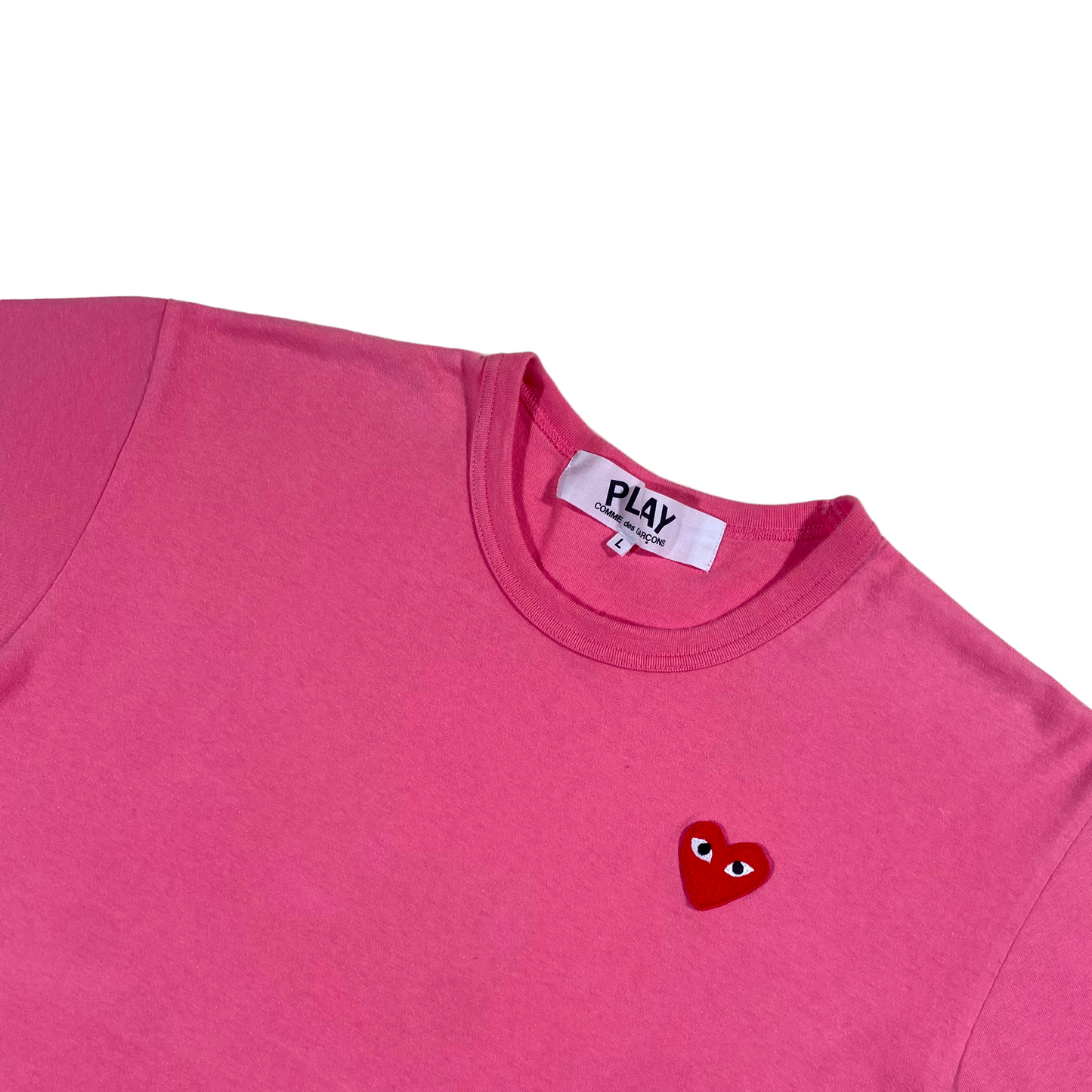 CDG PLAY T-SHIRT PINK L