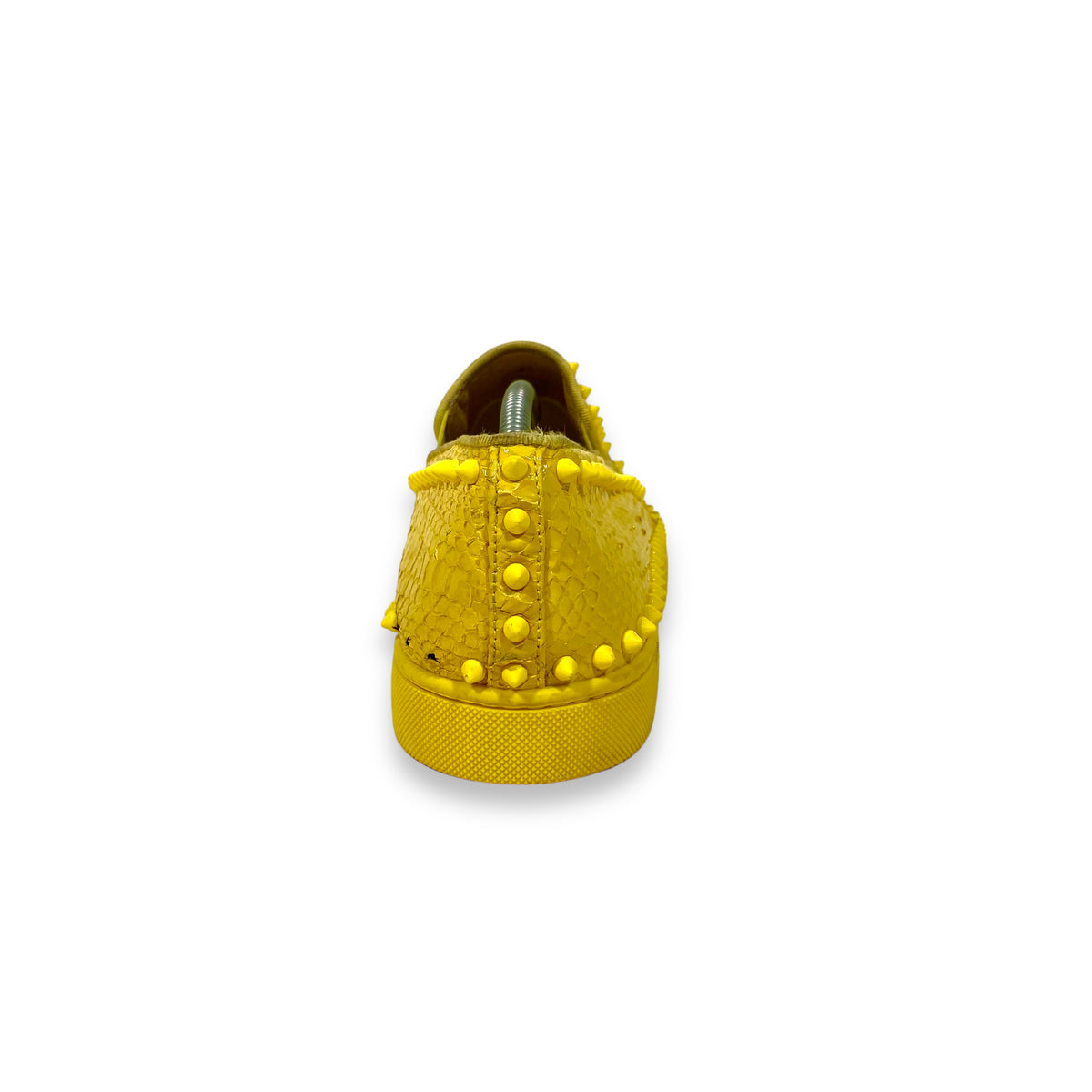 CHRISTIAN LOUBOUTIN BOAT SHOES YELLOW UK8