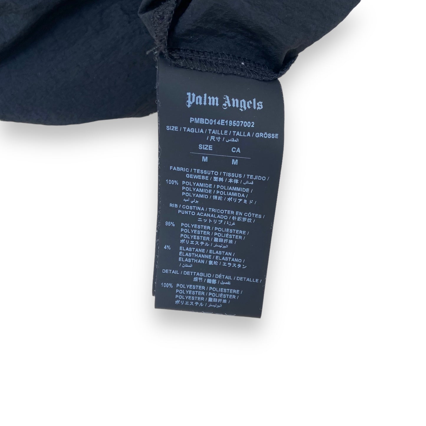 PALM ANGELS WINDBREAKER JACKET BLACK M