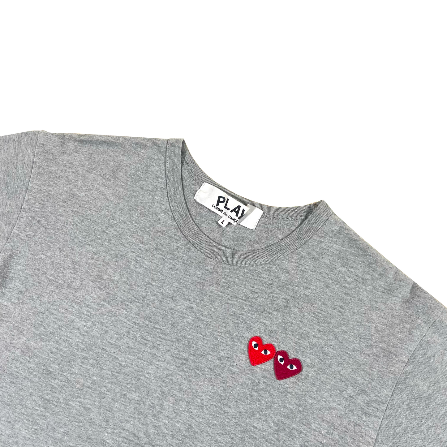 CDG PLAY T-SHIRT GREY L