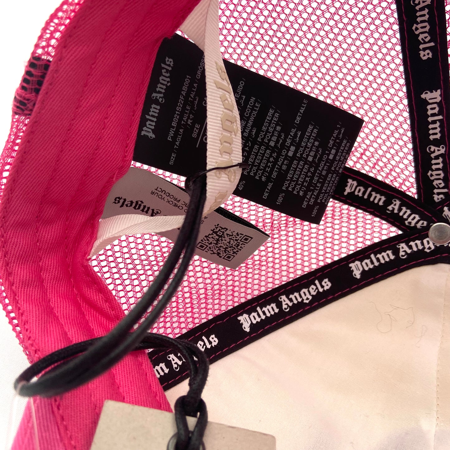 PALM ANGELS TRUCKER HAT PINK