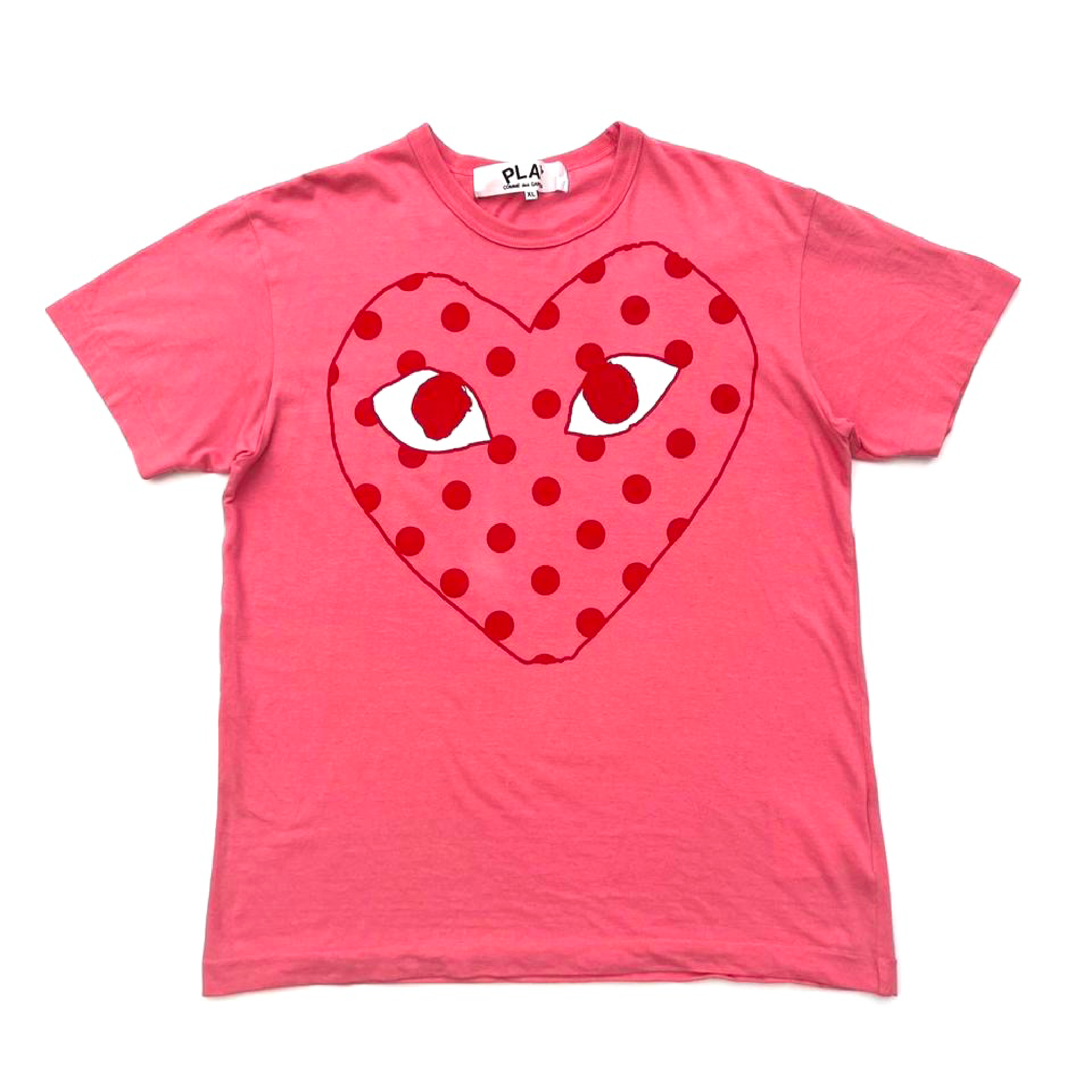 CDG PLAY T-SHIRT PINK XL