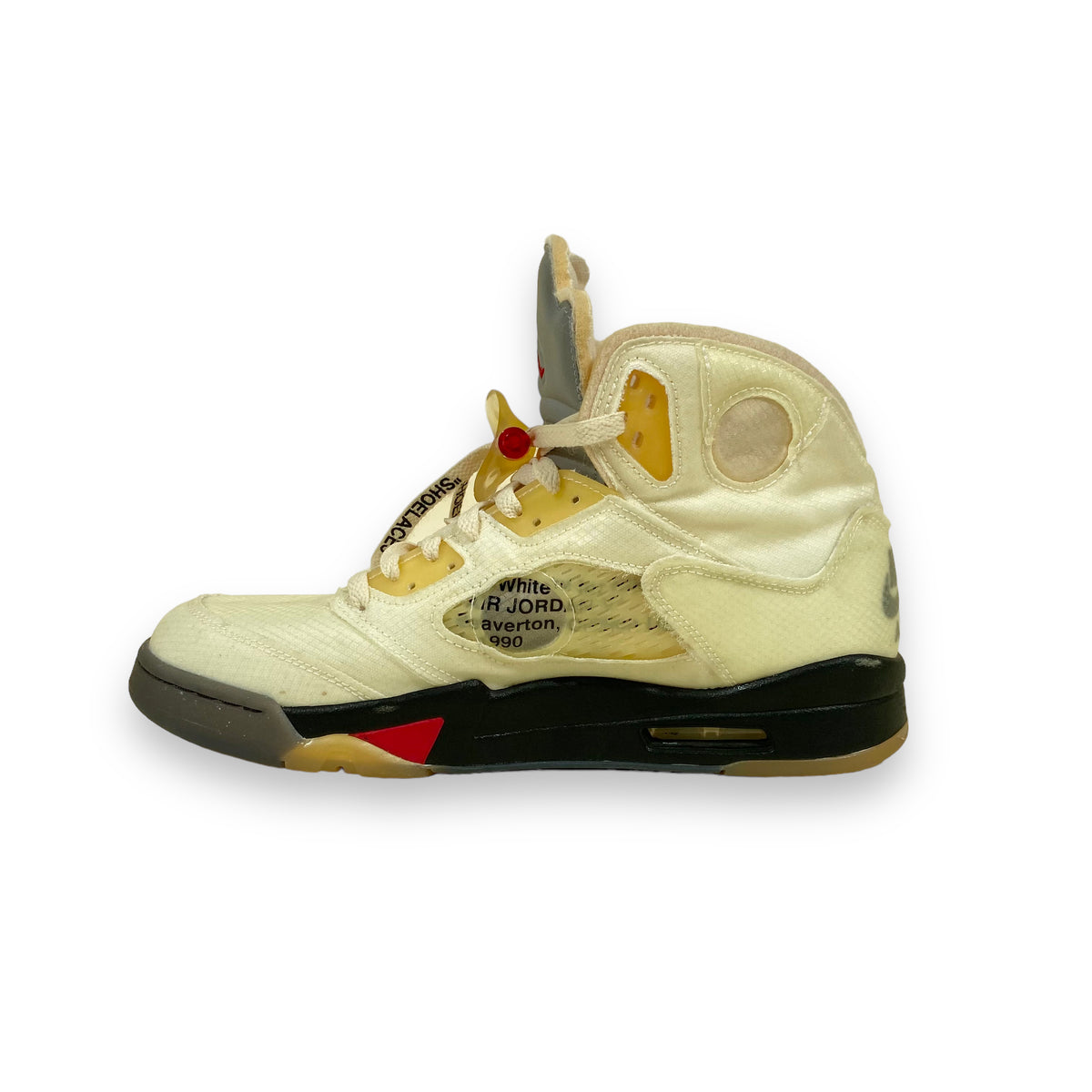 OFF WHITE X JORDAN 5 SAIL SNEAKERS UK10