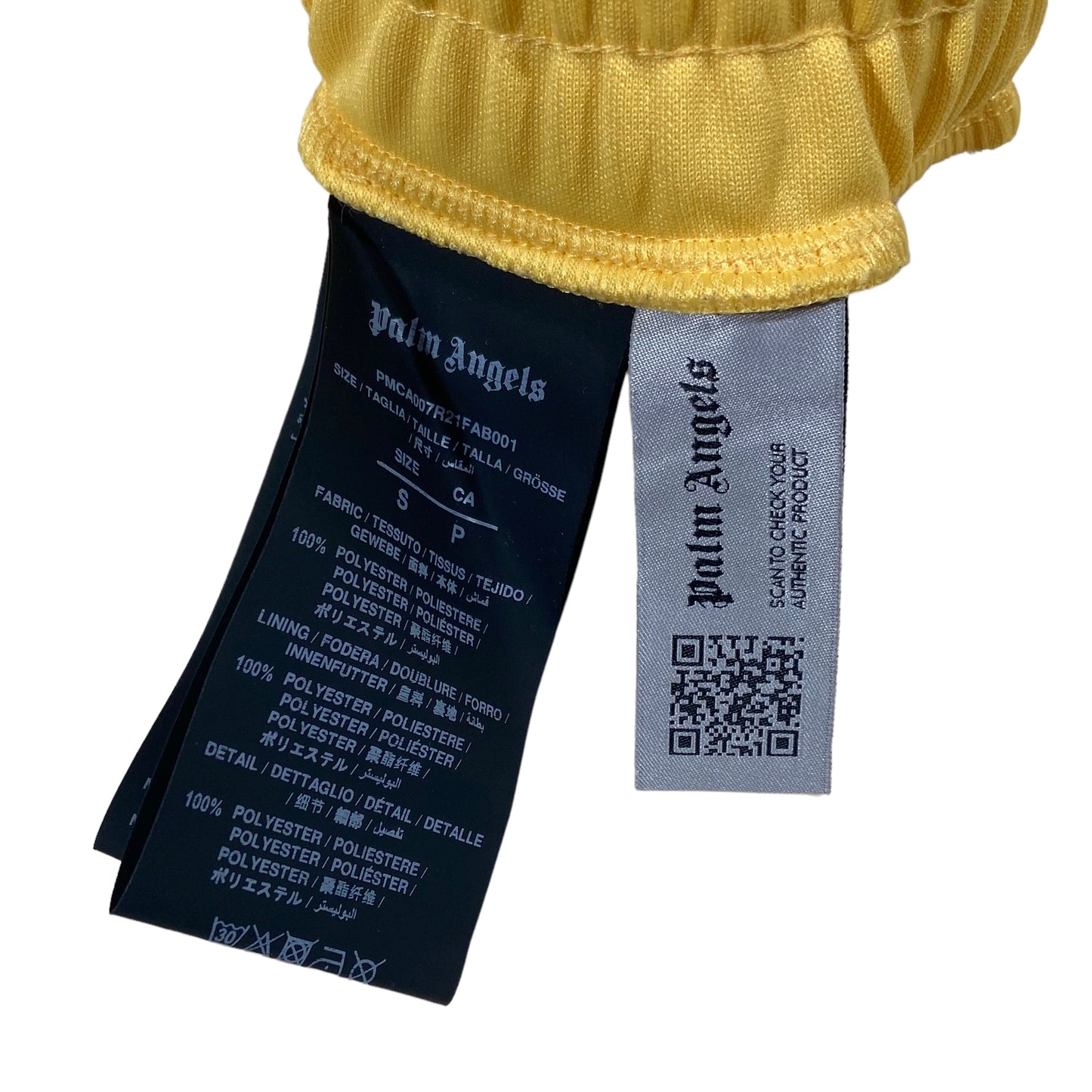 PALM ANGELS TRACK PANTS YELLOW S