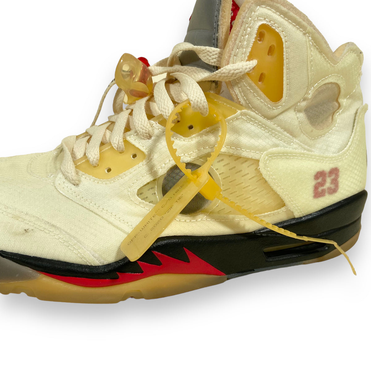 OFF WHITE X JORDAN 5 SAIL SNEAKERS UK10