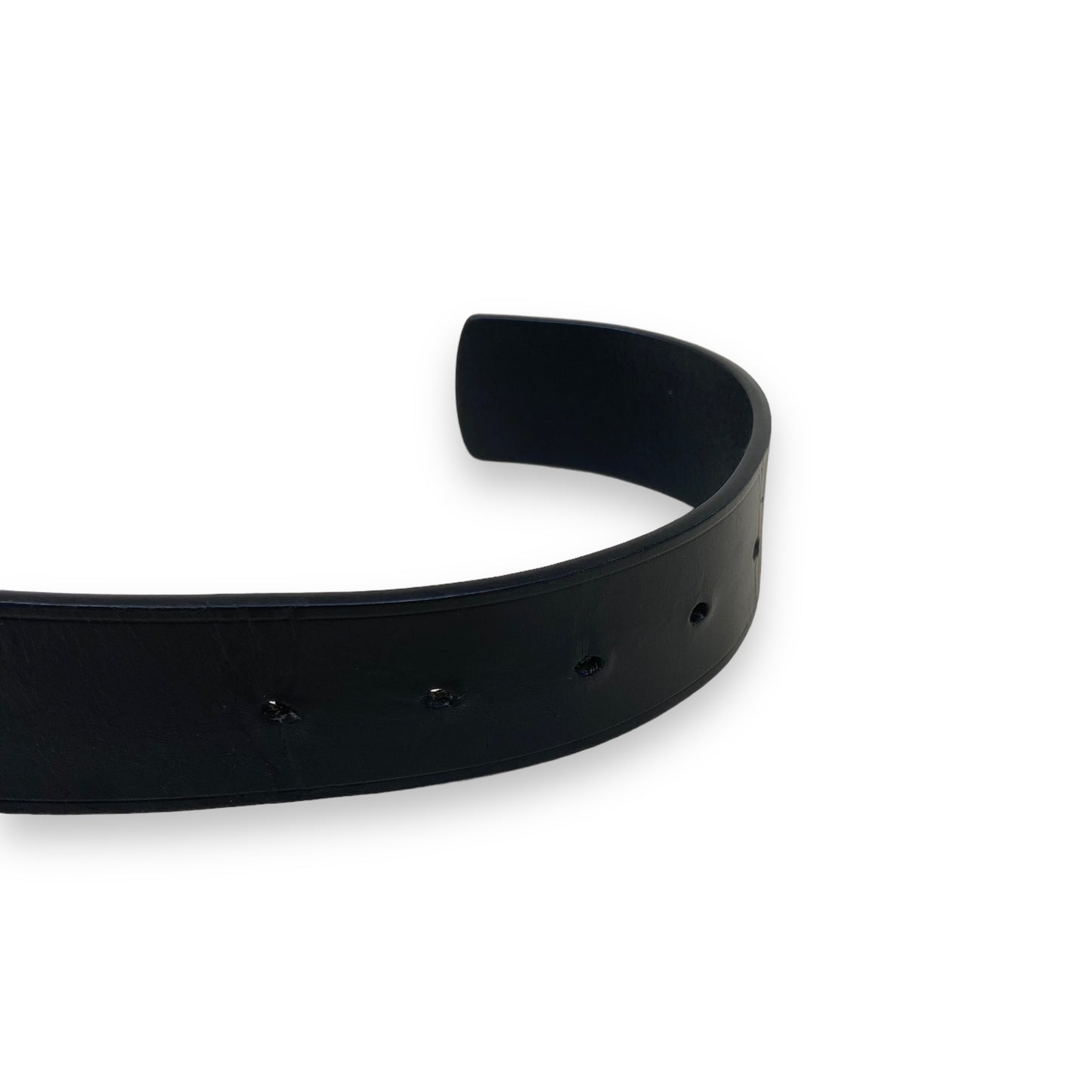 SALVATORE FERRAGAMO LEATHER BELT BLACK / GOLD