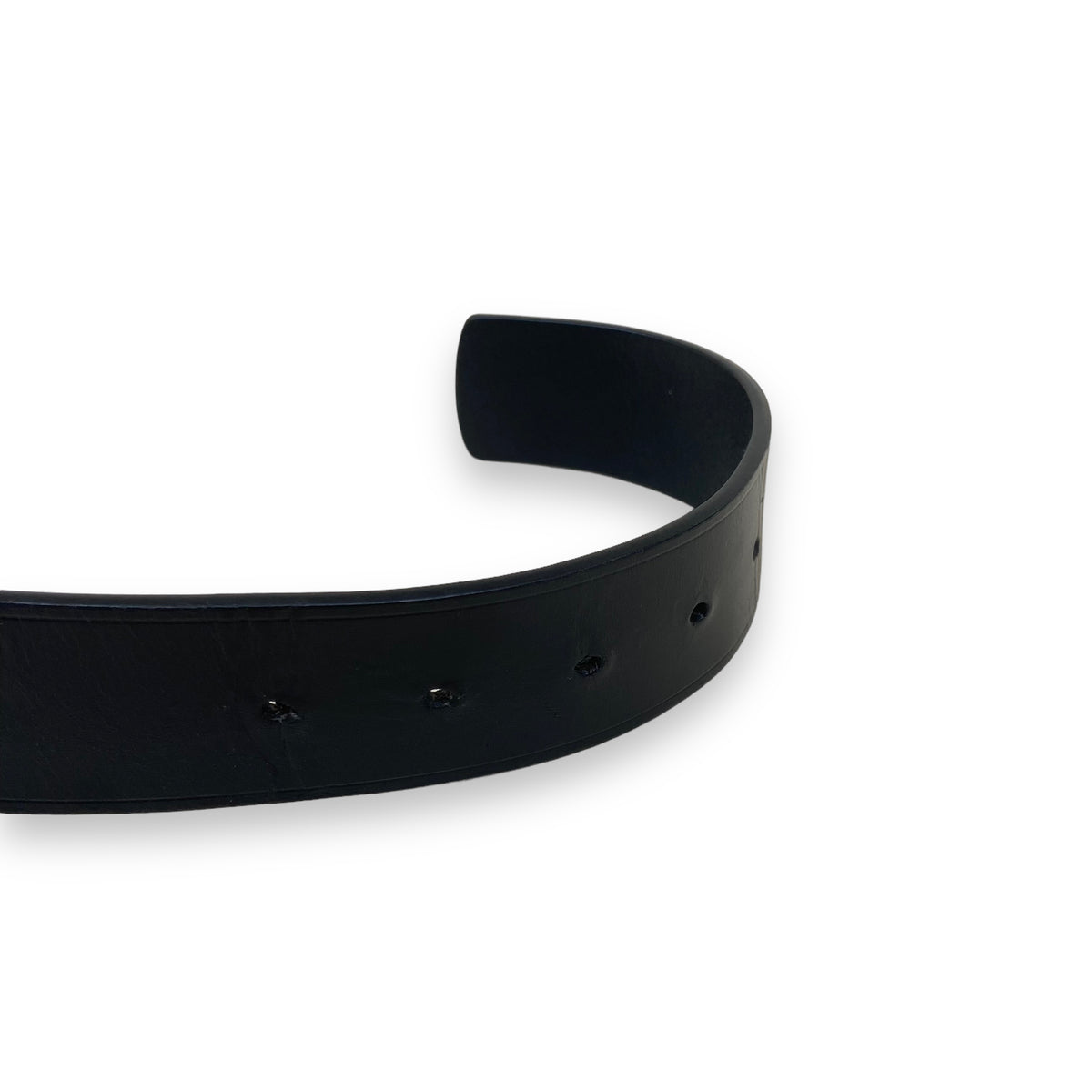SALVATORE FERRAGAMO LEATHER BELT BLACK / GOLD