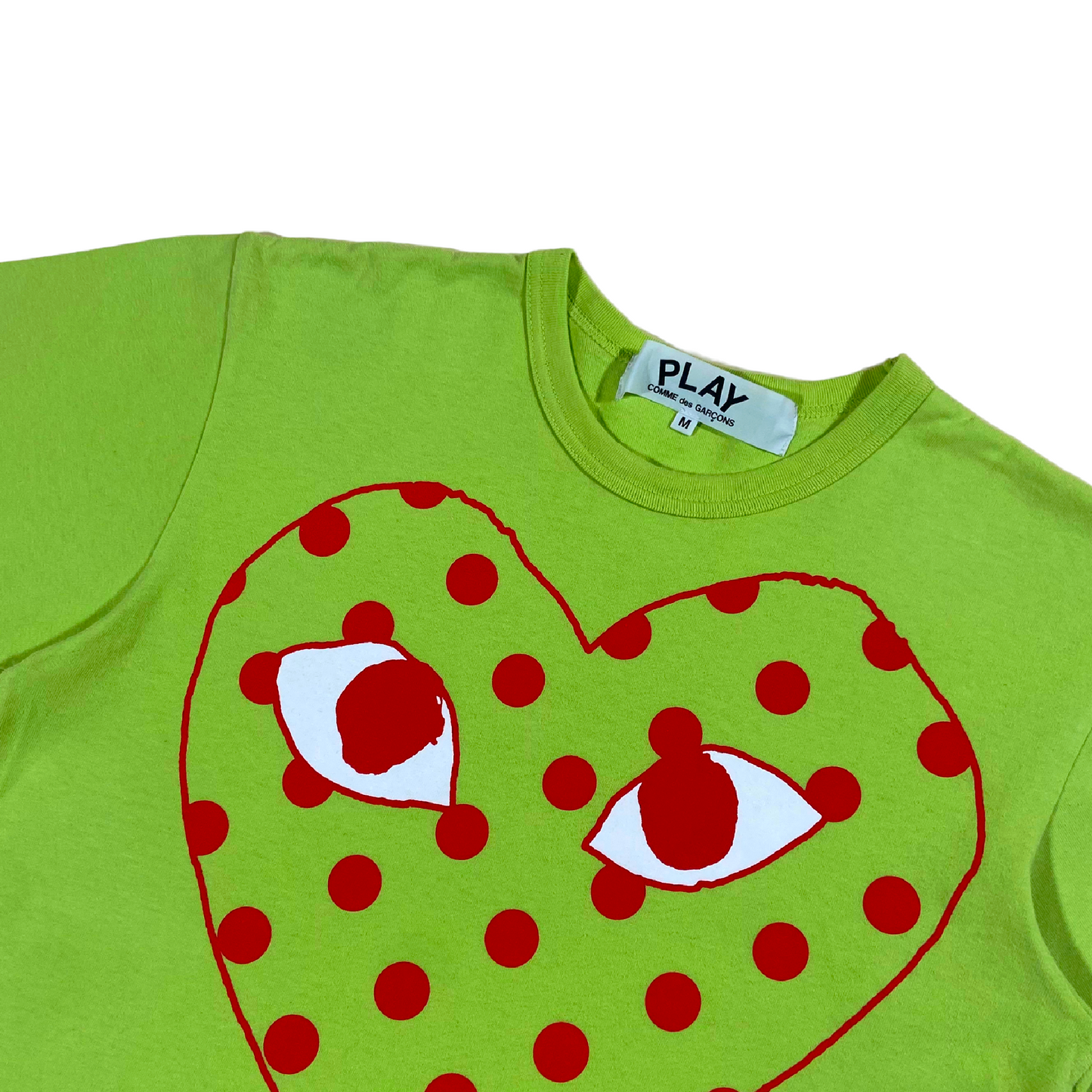 CDG PLAY T-SHIRT GREEN M