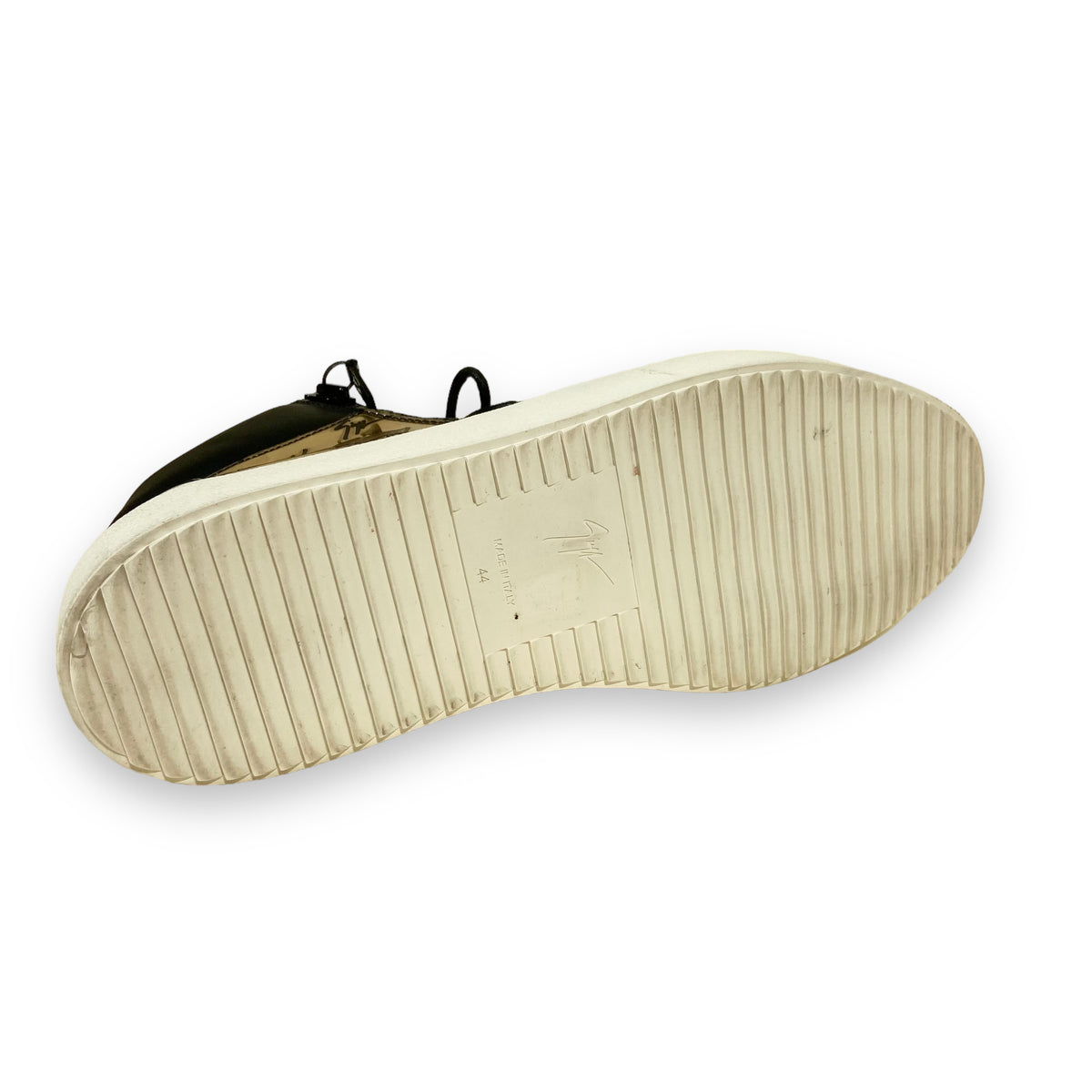 GIUSEPPE ZANOTTI MID TOP SNEAKERS GOLD UK10