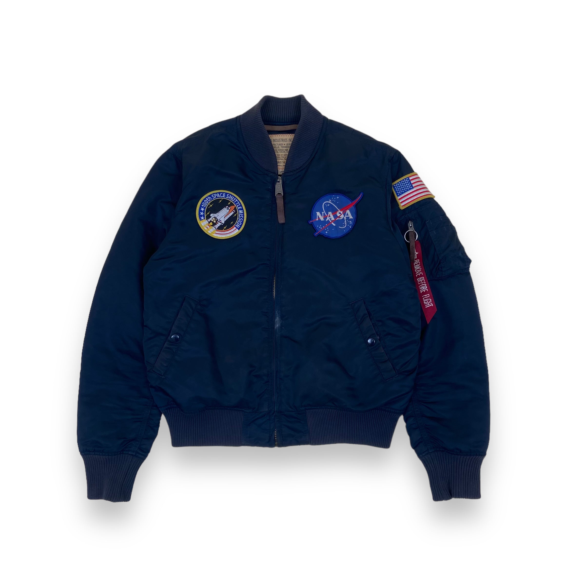 ALPHA INDUSTRIES BOMBER JACKET NAVY L