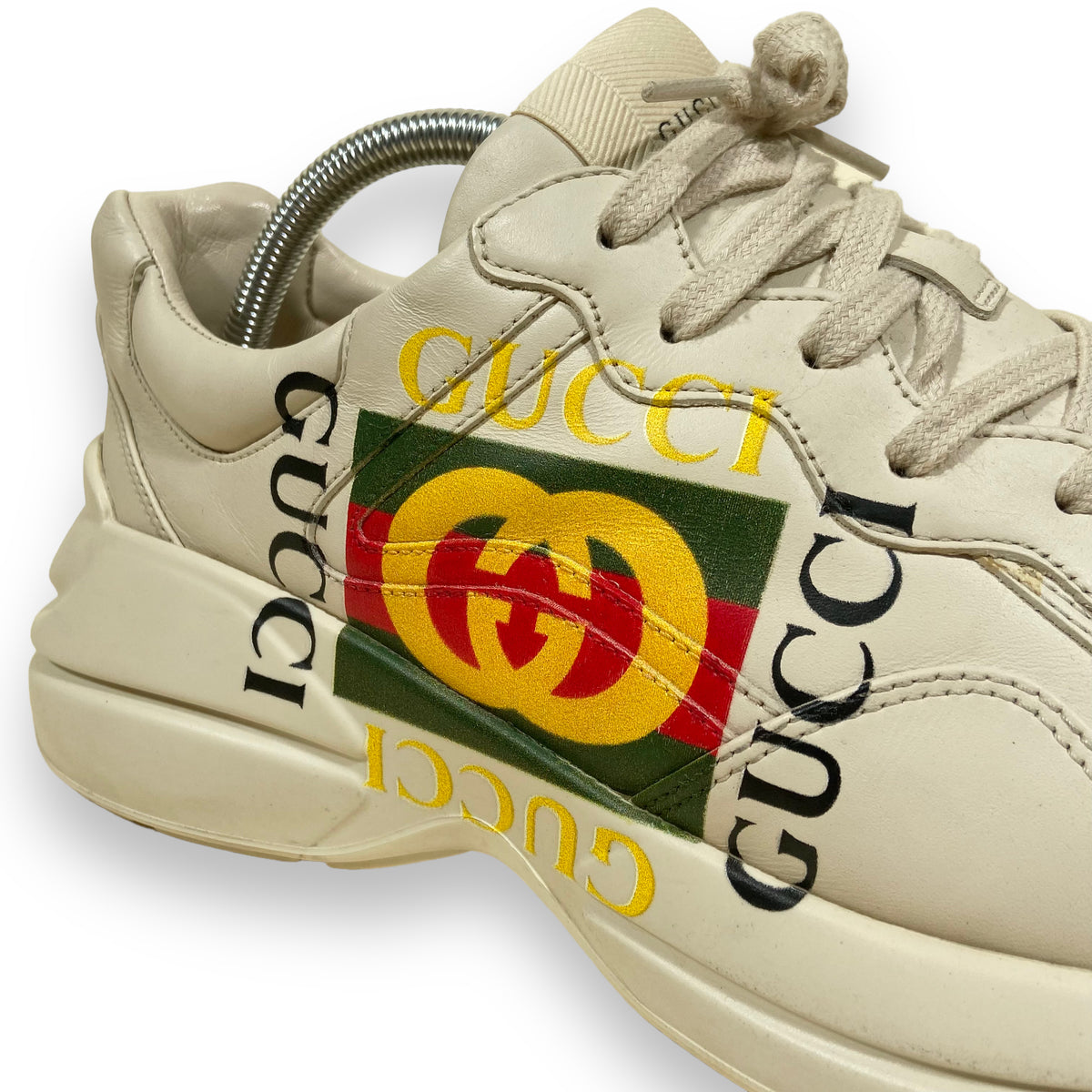 GUCCI RHYTON SNEAKERS CREAM UK8