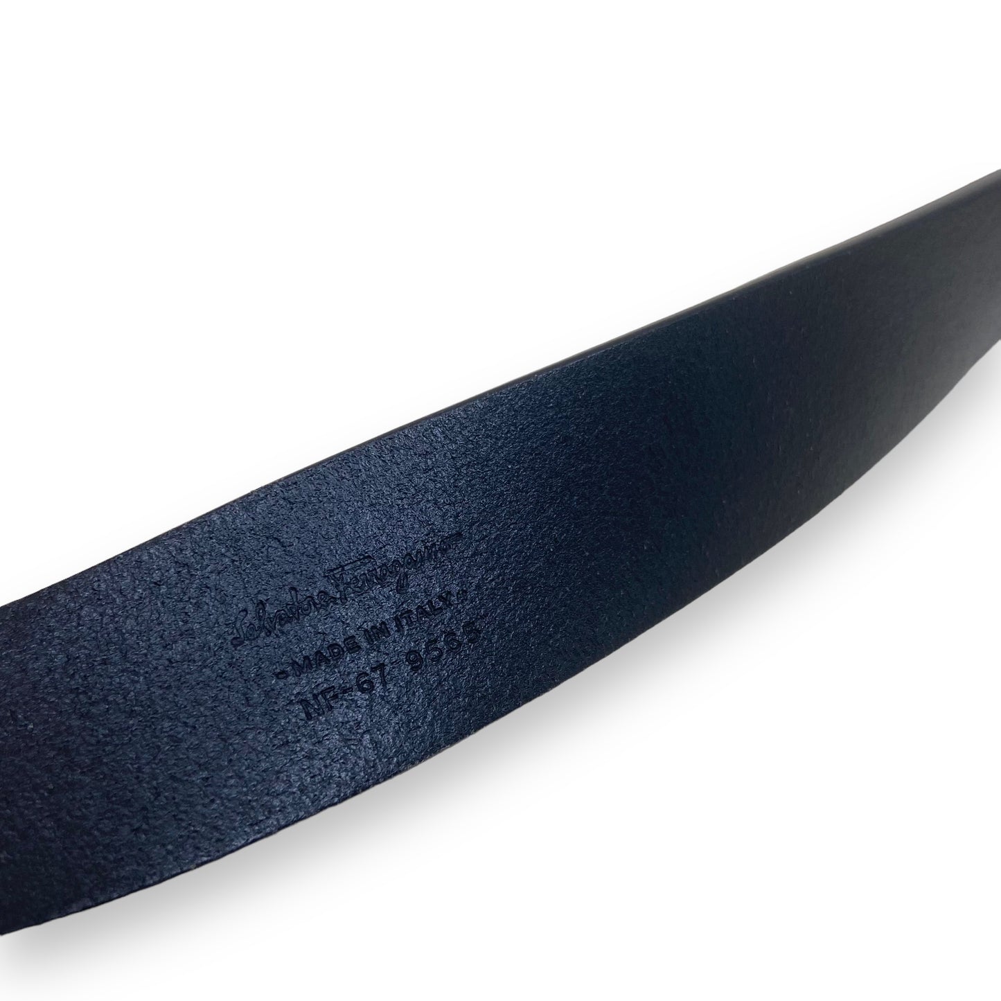 SALVATORE FERRAGAMO LEATHER BELT BLACK / GOLD