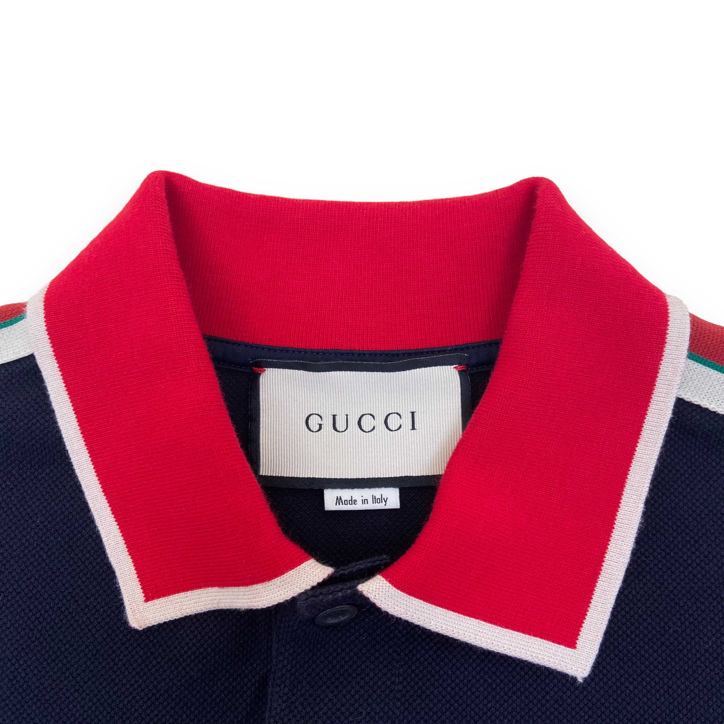 GUCCI POLO SHIRT NAVY L