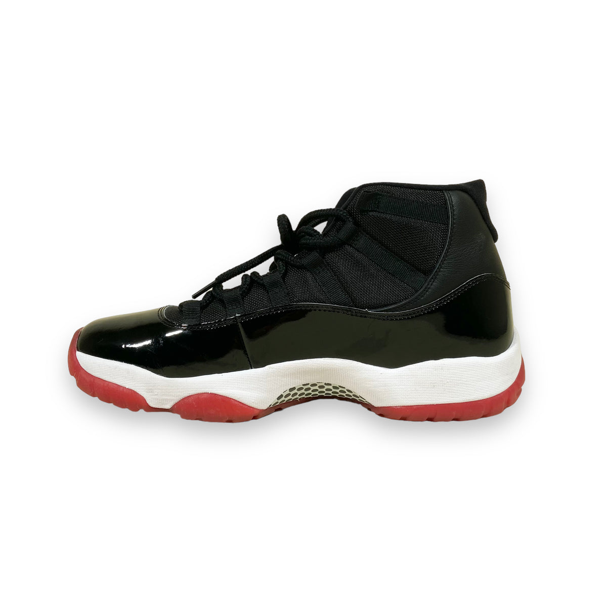 NIKE JORDAN 11 BRED TRAINERS BLACK UK11