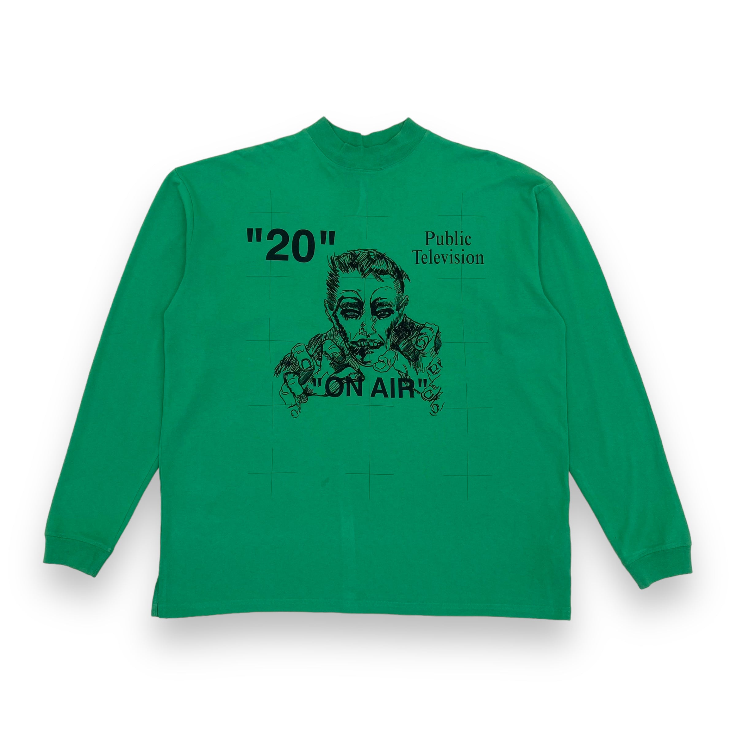 OFF-WHITE LONG SLEEVE T-SHIRT GREEN S