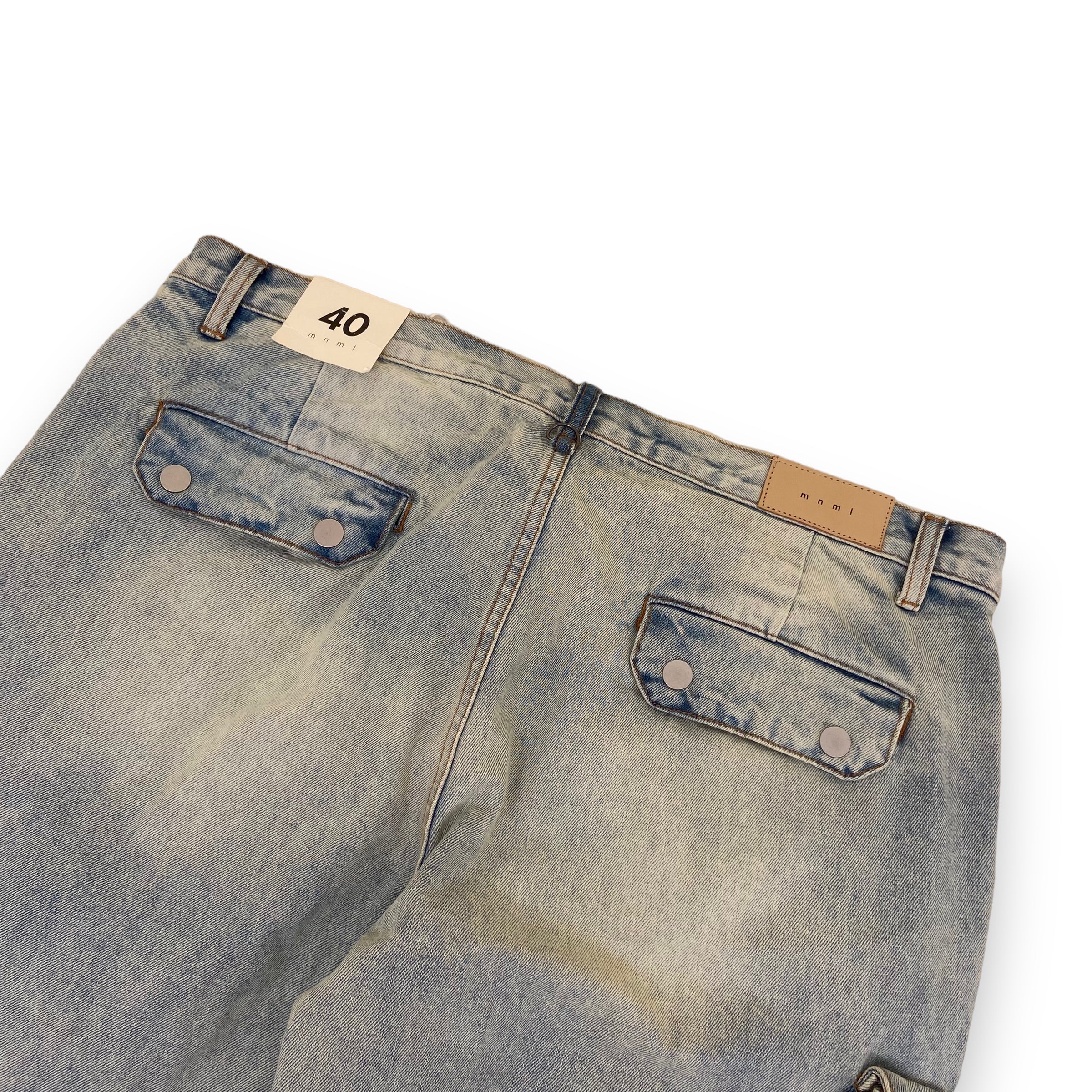 MNML FLARED DENIM JEANS BLUE 40W