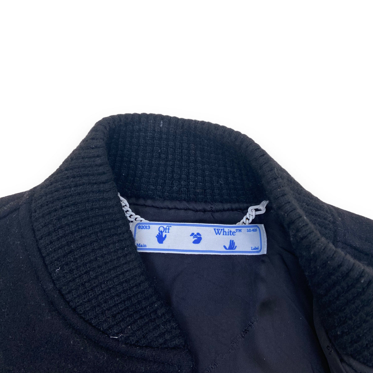 OFF-WHITE WOOL JACKET BLACK M