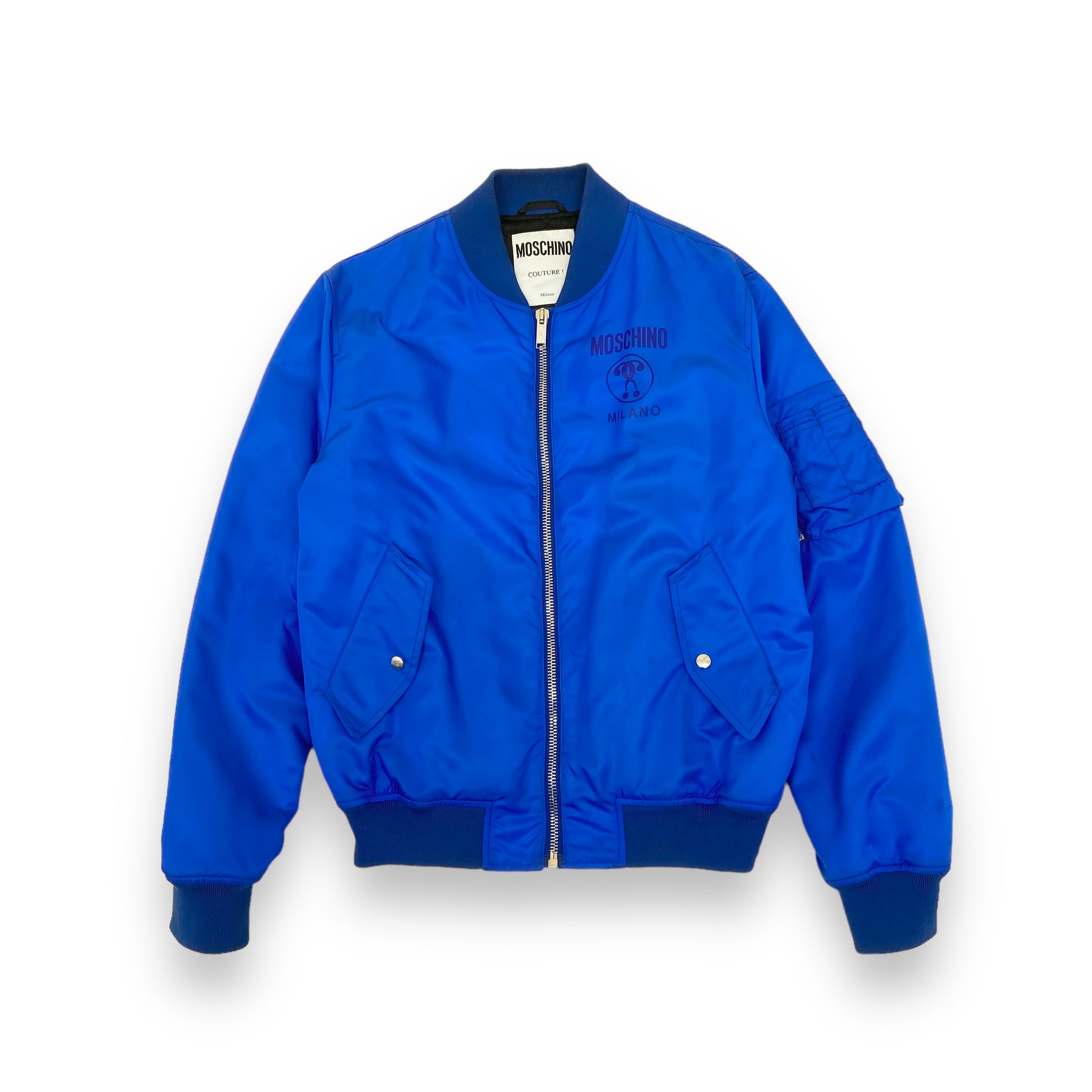 MOSCHINO COUTURE BOMBER JACKET BLUE S