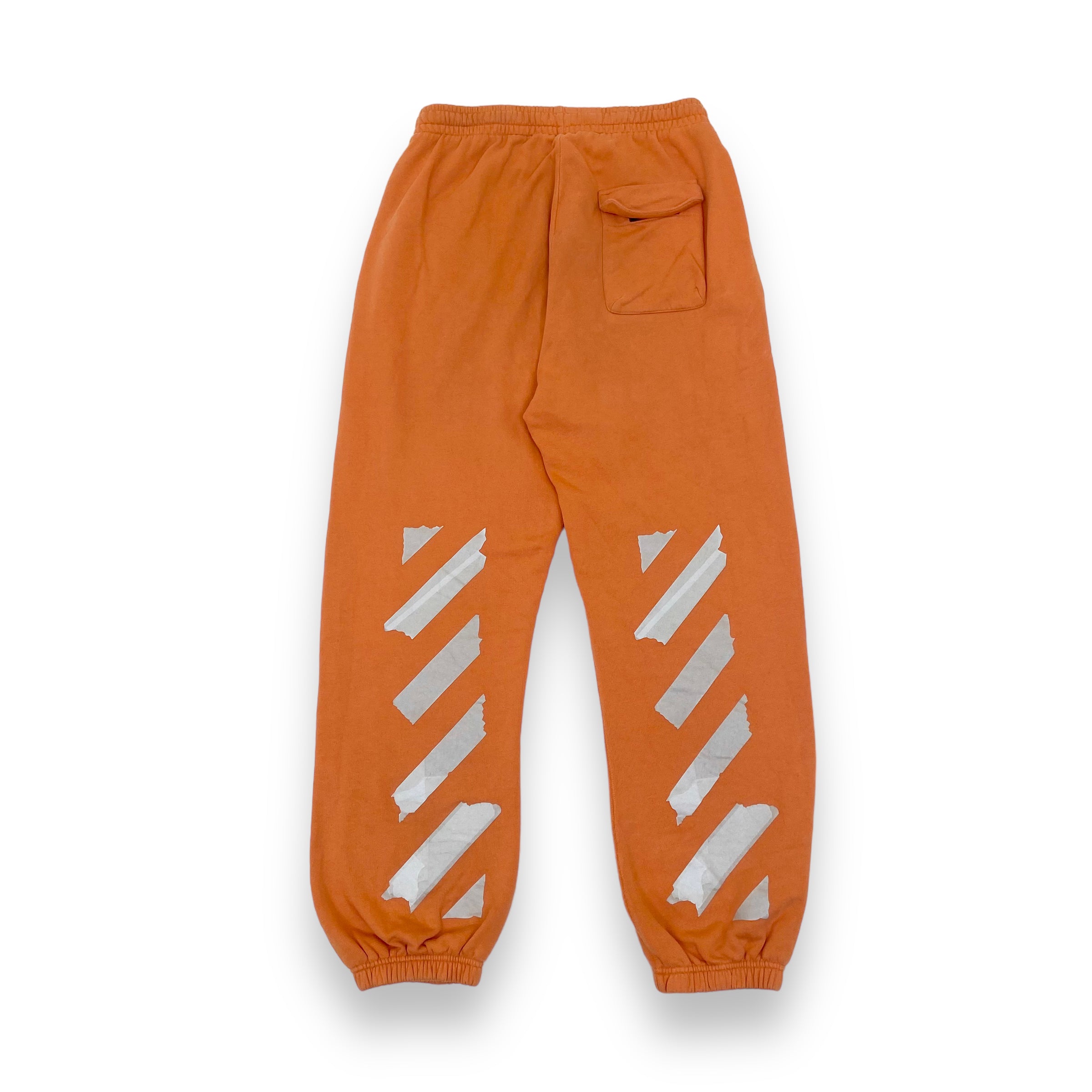 OFF-WHITE TAPE JOGGERS ORANGE M