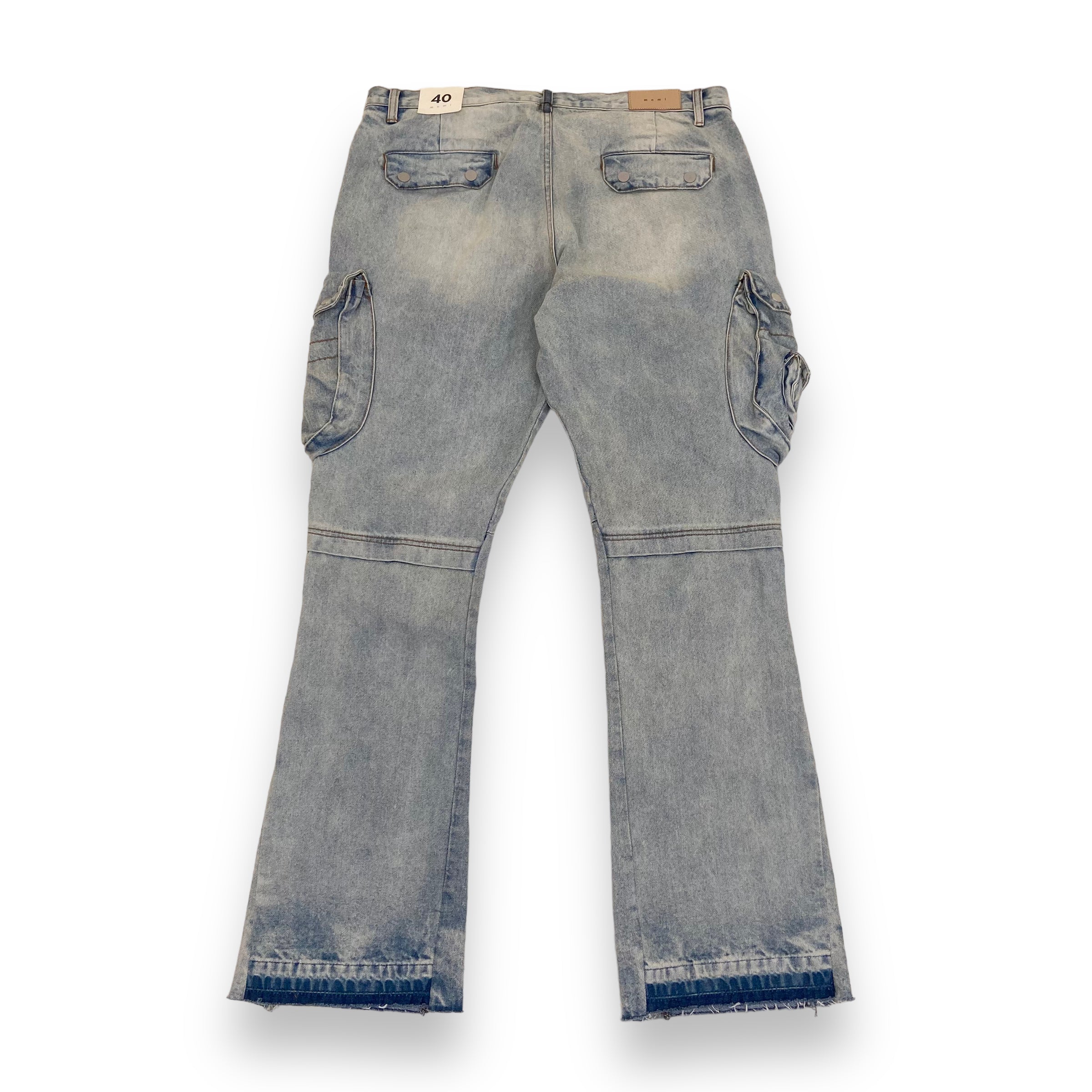 MNML FLARED DENIM JEANS BLUE 40W