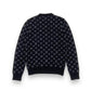 LOUIS VUITTON MONOGRAM CASHMERE SWEATER BLACK S