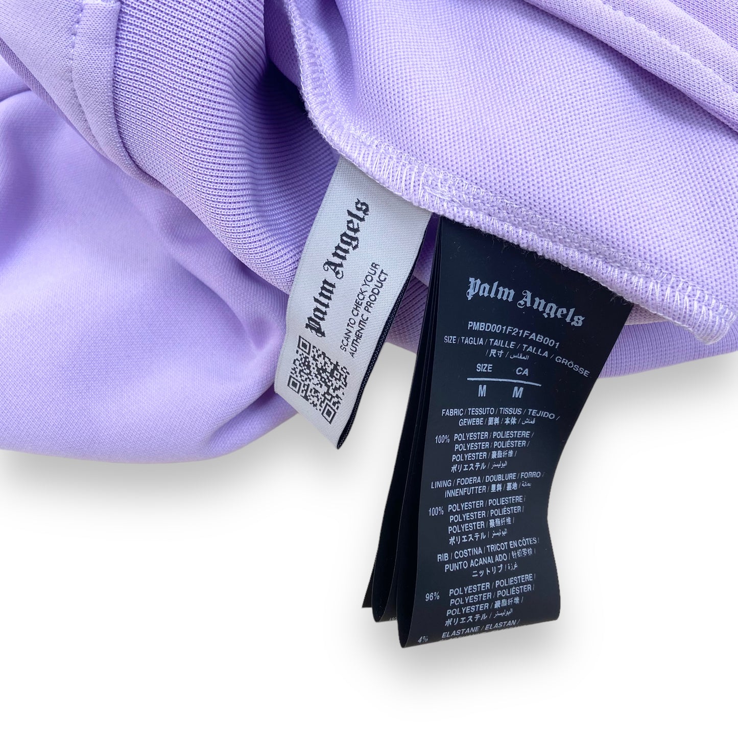 PALM ANGELS TRACK JACKET LILAC M