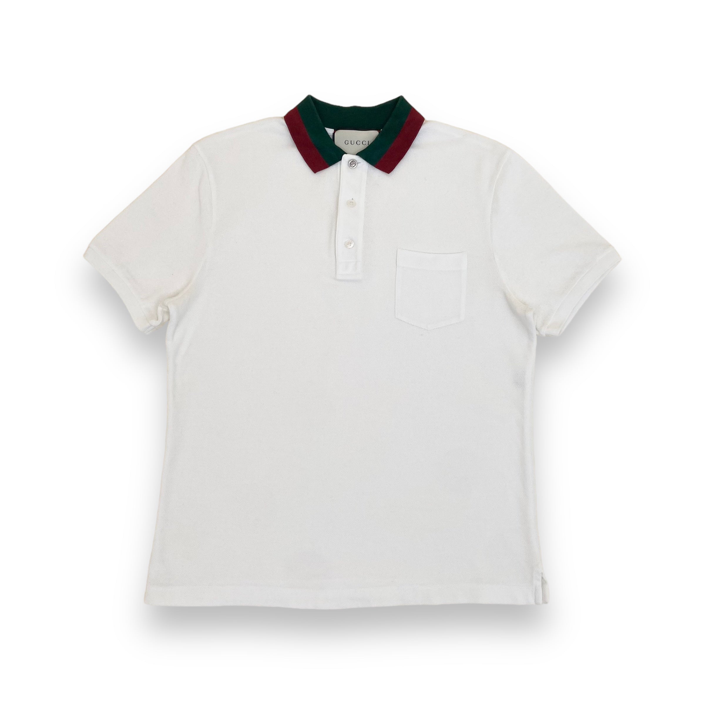 GUCCI POLO SHIRT WHITE L