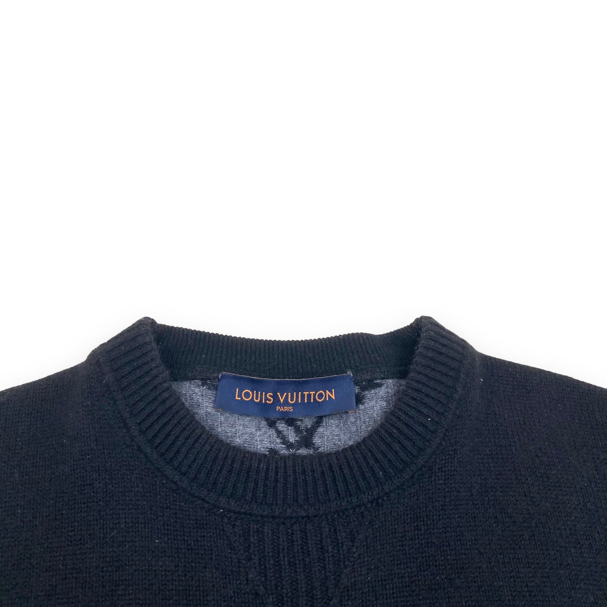 louis vuitton black sweater