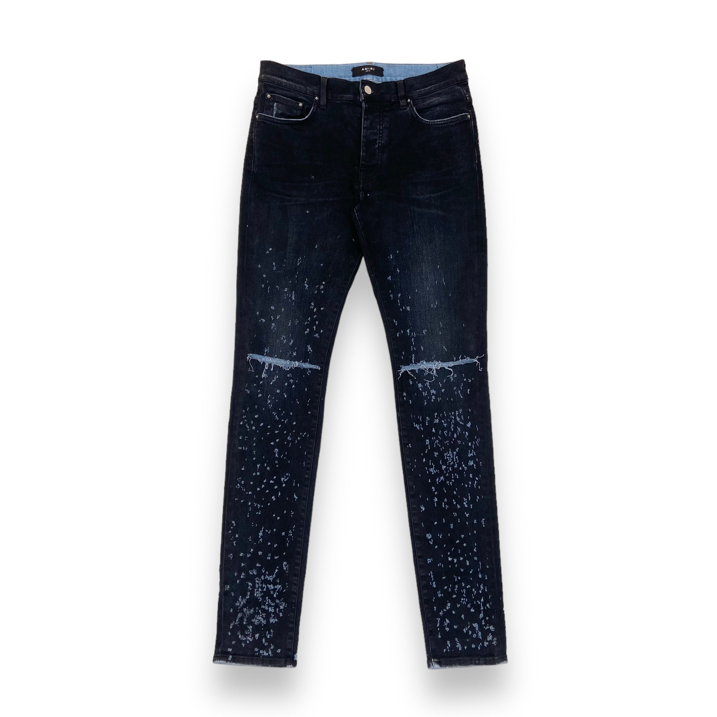 AMIRI DISTRESSED DENIM JEANS BLACK 31W